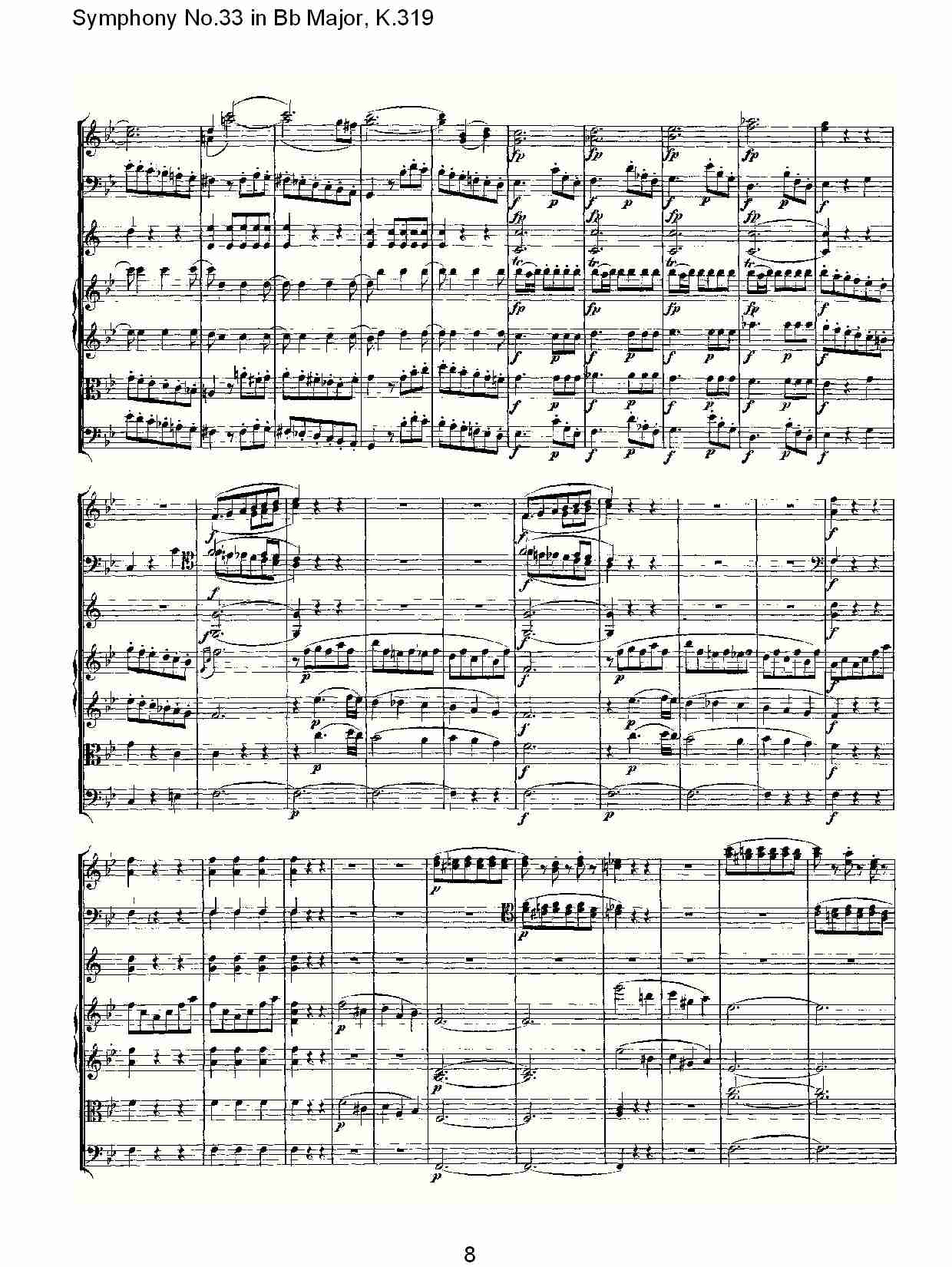 (Bb大调第三十三交响曲K.319)（二）总谱（图3）