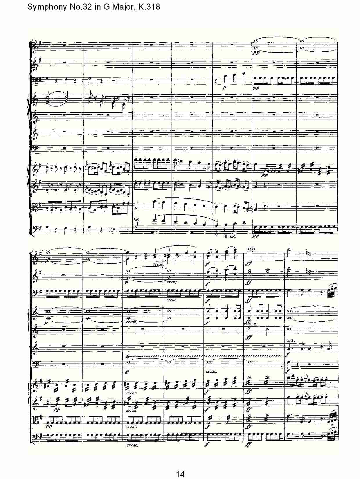 (G大调第三十二交响曲K.318)（三）总谱（图4）