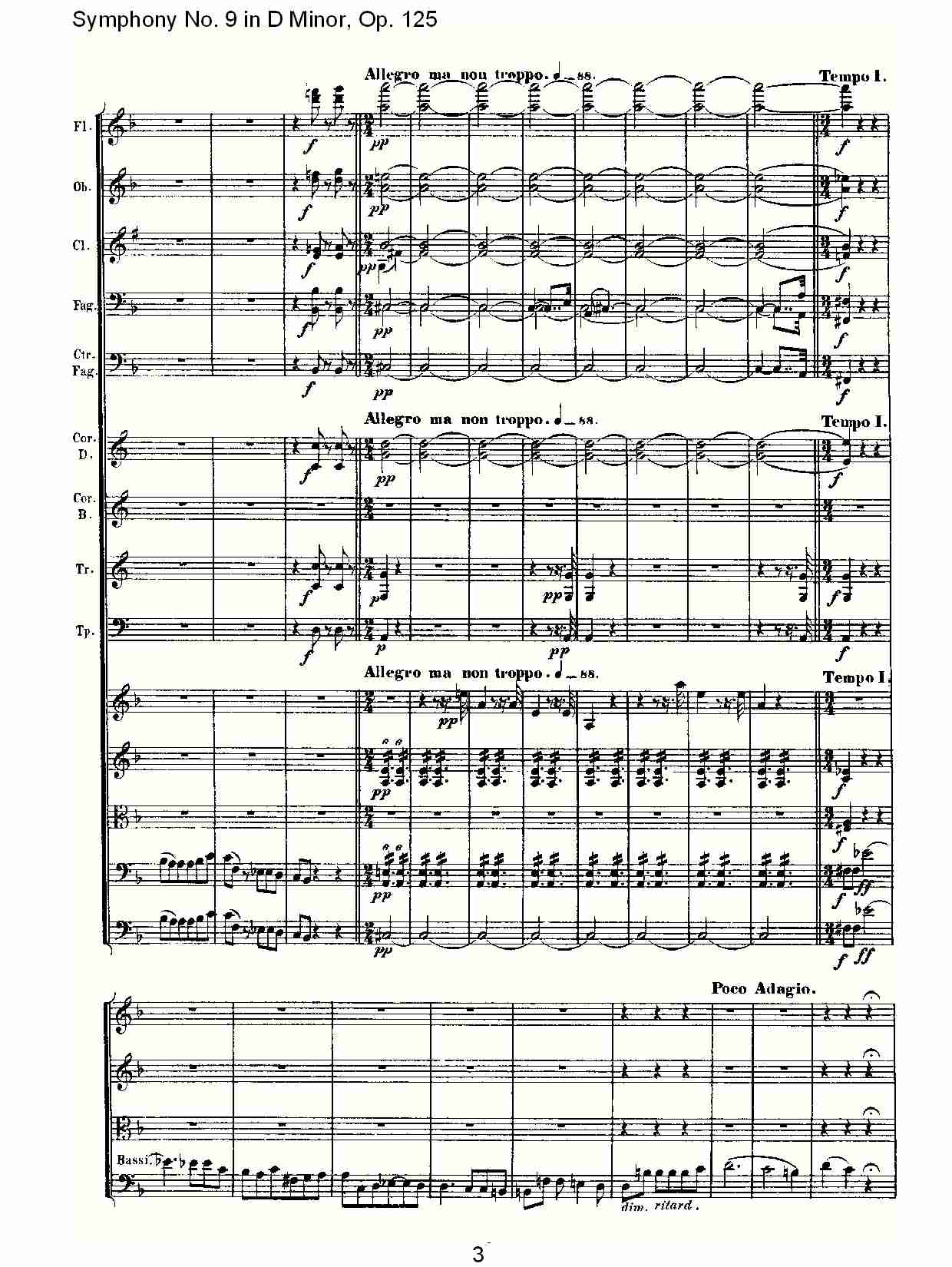（D小调第九交响曲 Op.125）第四乐章（一）总谱（图3）