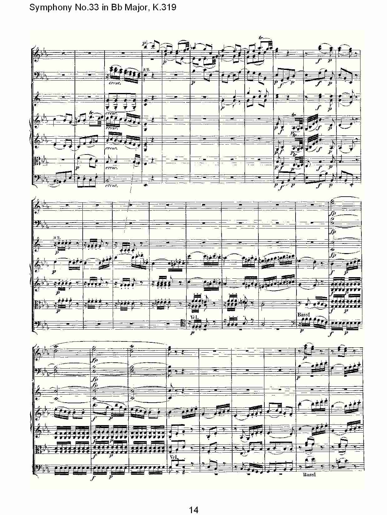 (Bb大调第三十三交响曲K.319)（三）总谱（图4）