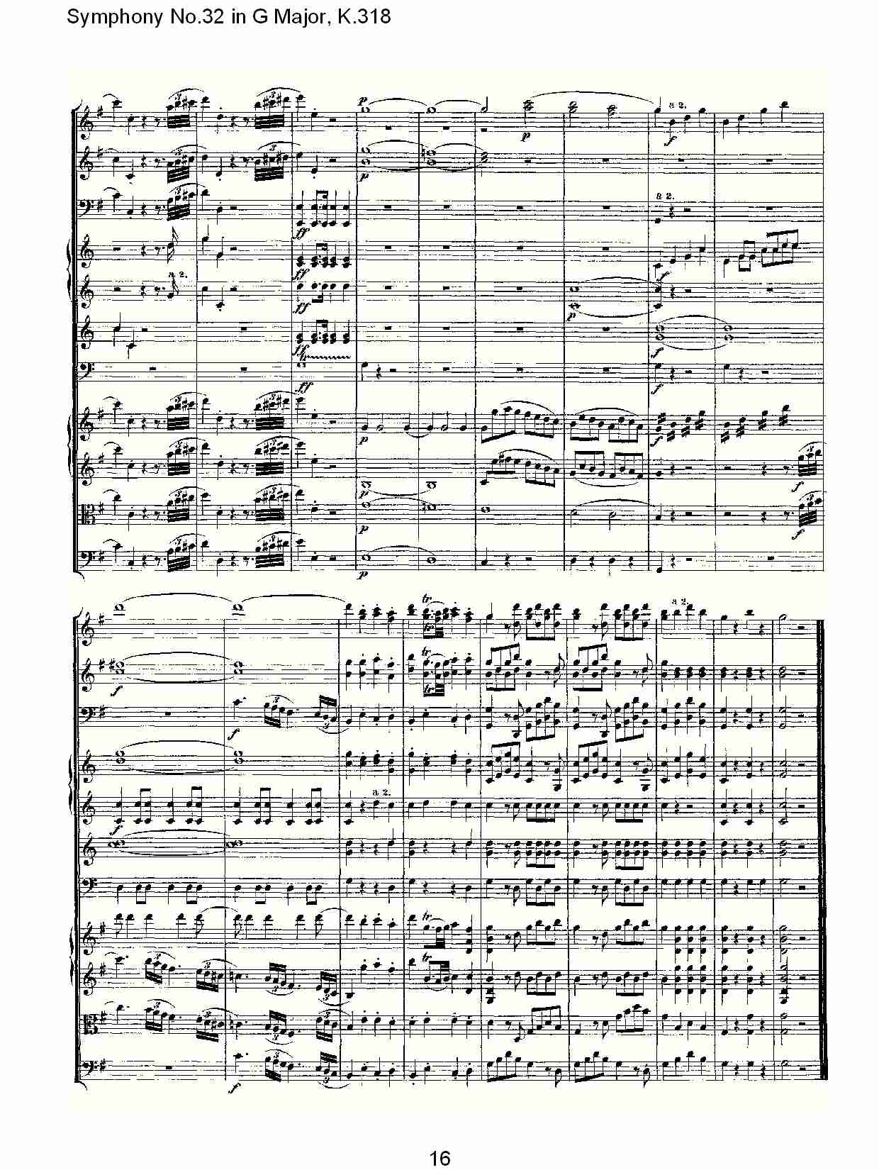 (G大调第三十二交响曲K.318)（三）总谱（图6）