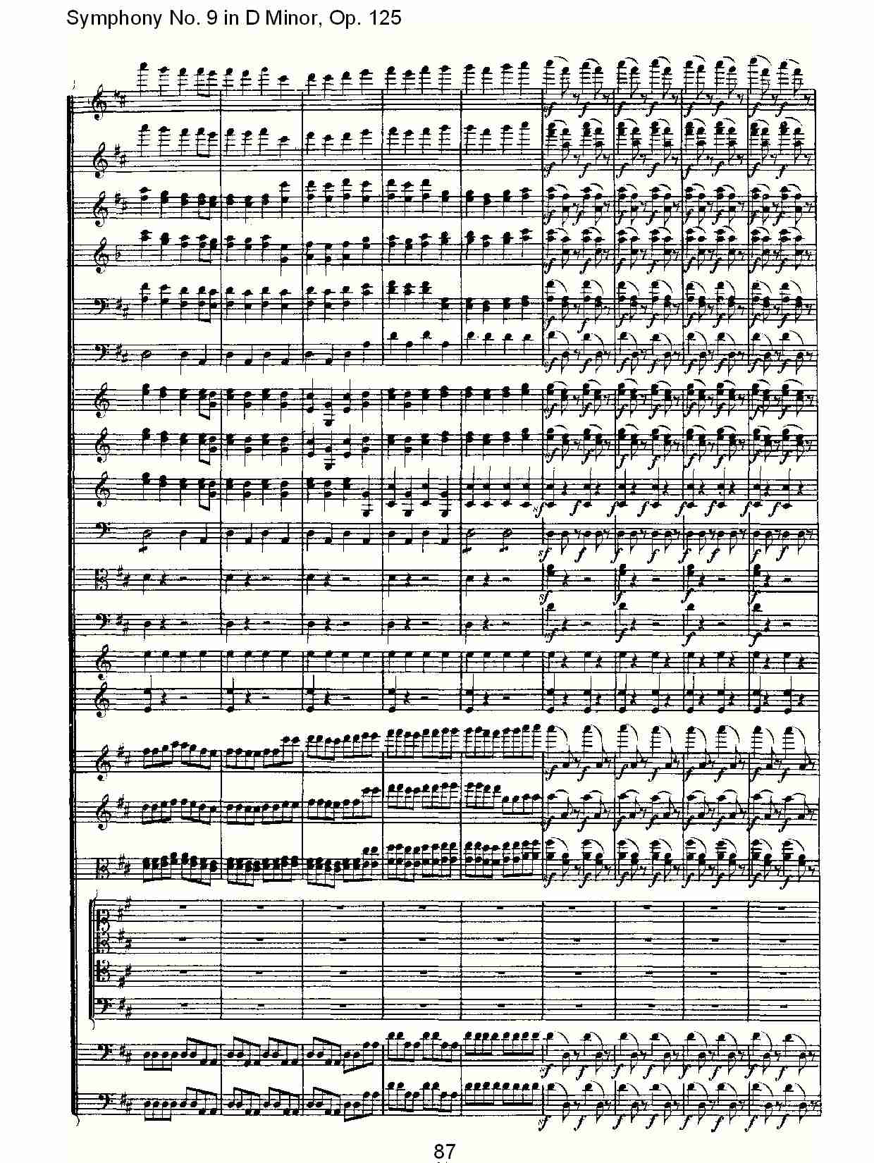 （D小调第九交响曲 Op.125）第四乐章（十八）总谱（图2）