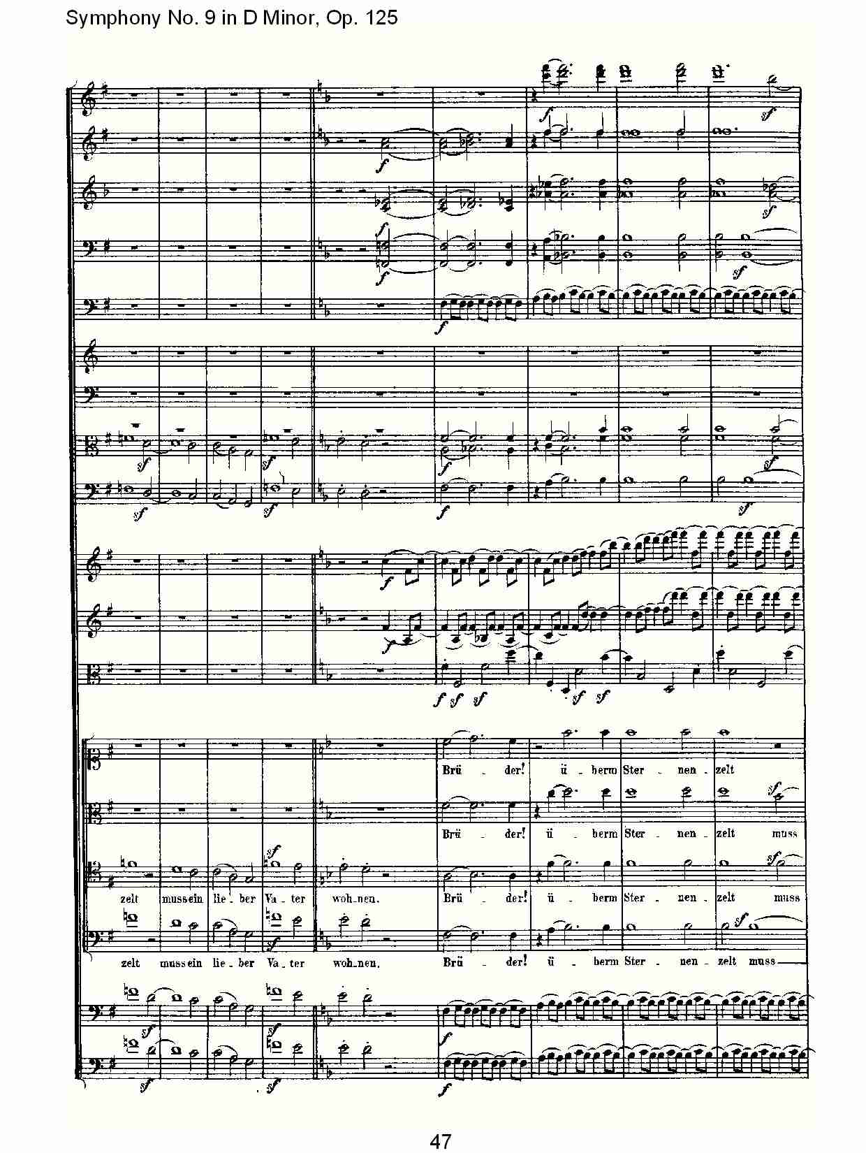 （D小调第九交响曲 Op.125）第四乐章（十）总谱（图2）