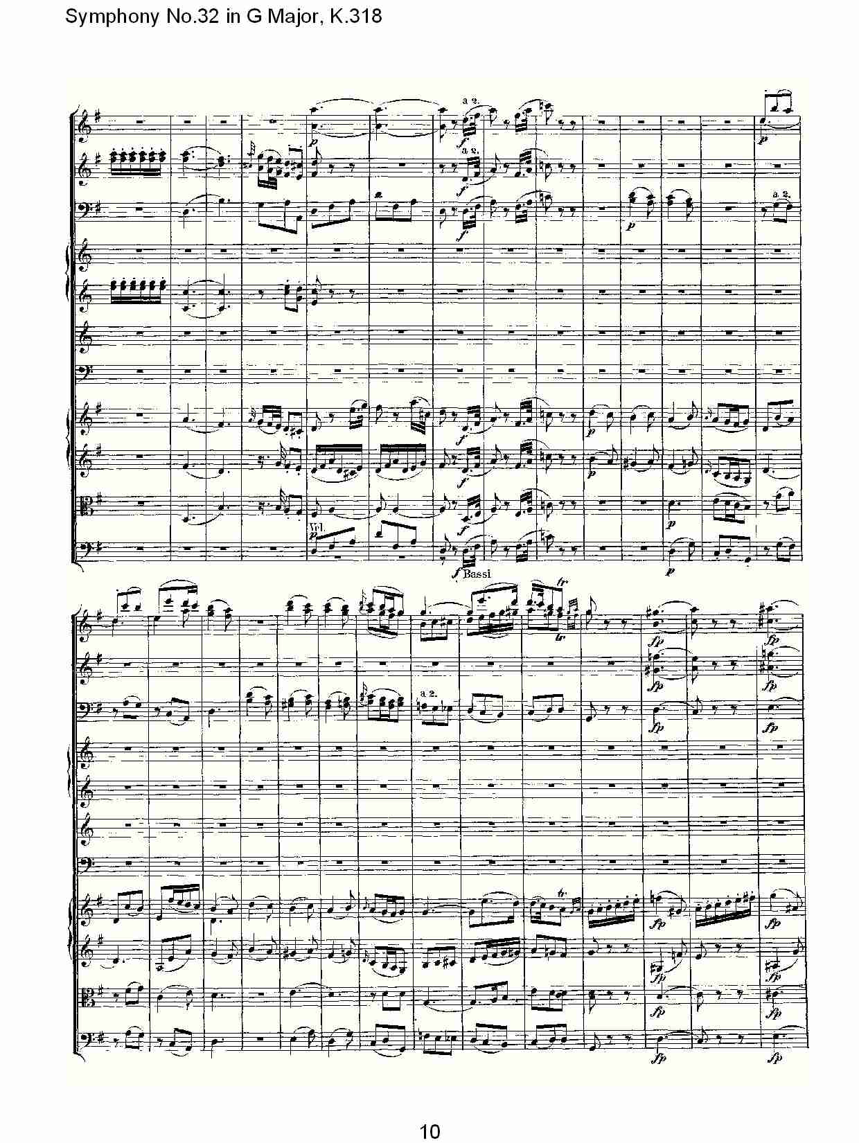 (G大调第三十二交响曲K.318)（二）总谱（图5）