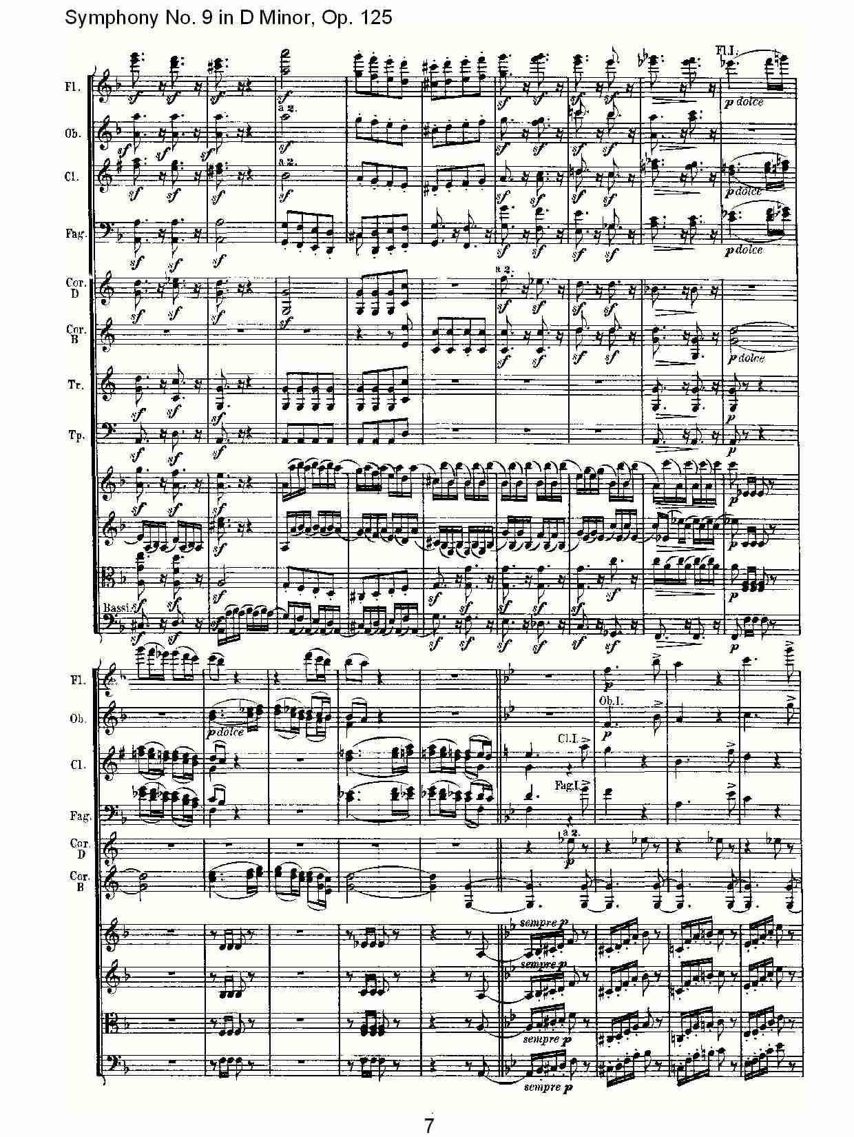 （D小调第九交响曲 Op.125）第一乐章（二）总谱（图2）