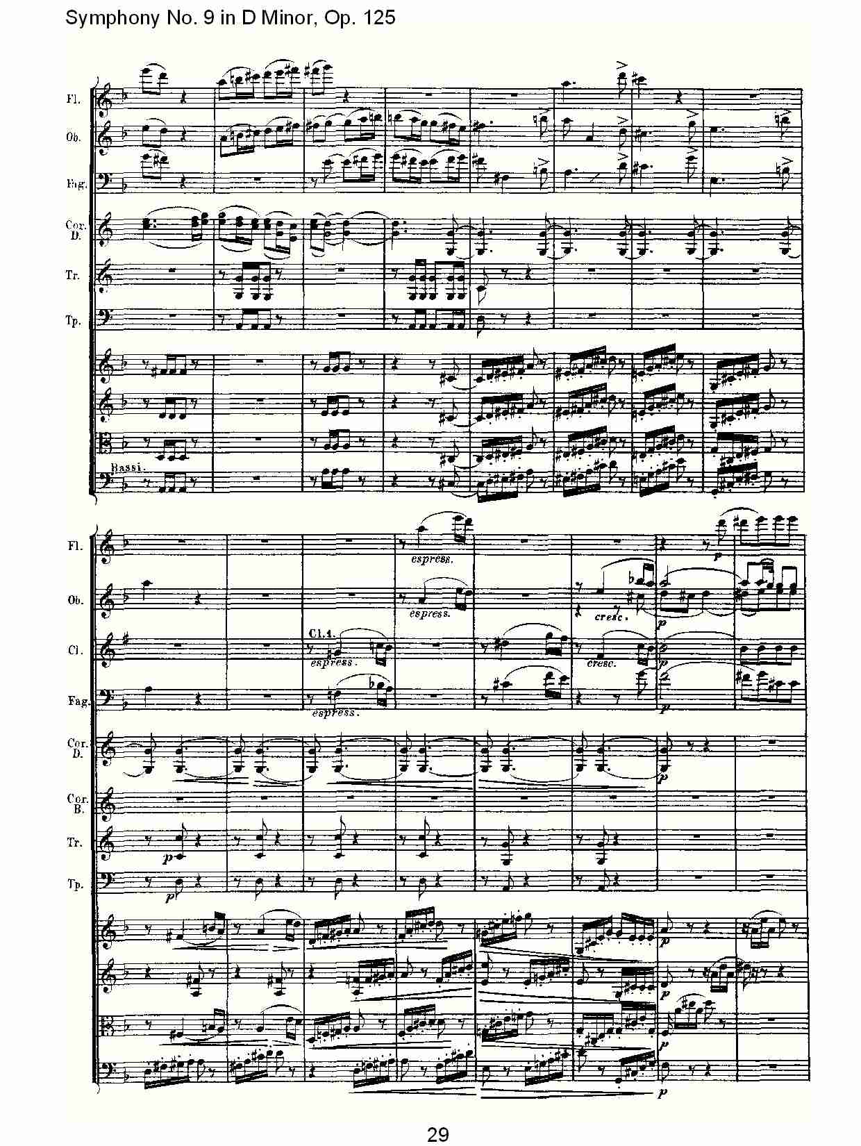 （D小调第九交响曲 Op.125）第一乐章（六）总谱（图4）