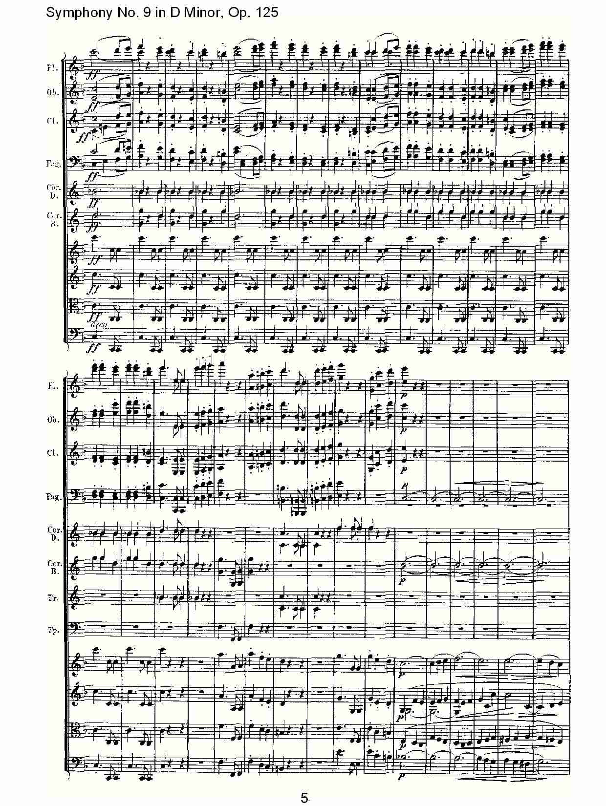 （D小调第九交响曲 Op.125）第二乐章（一）总谱（图5）