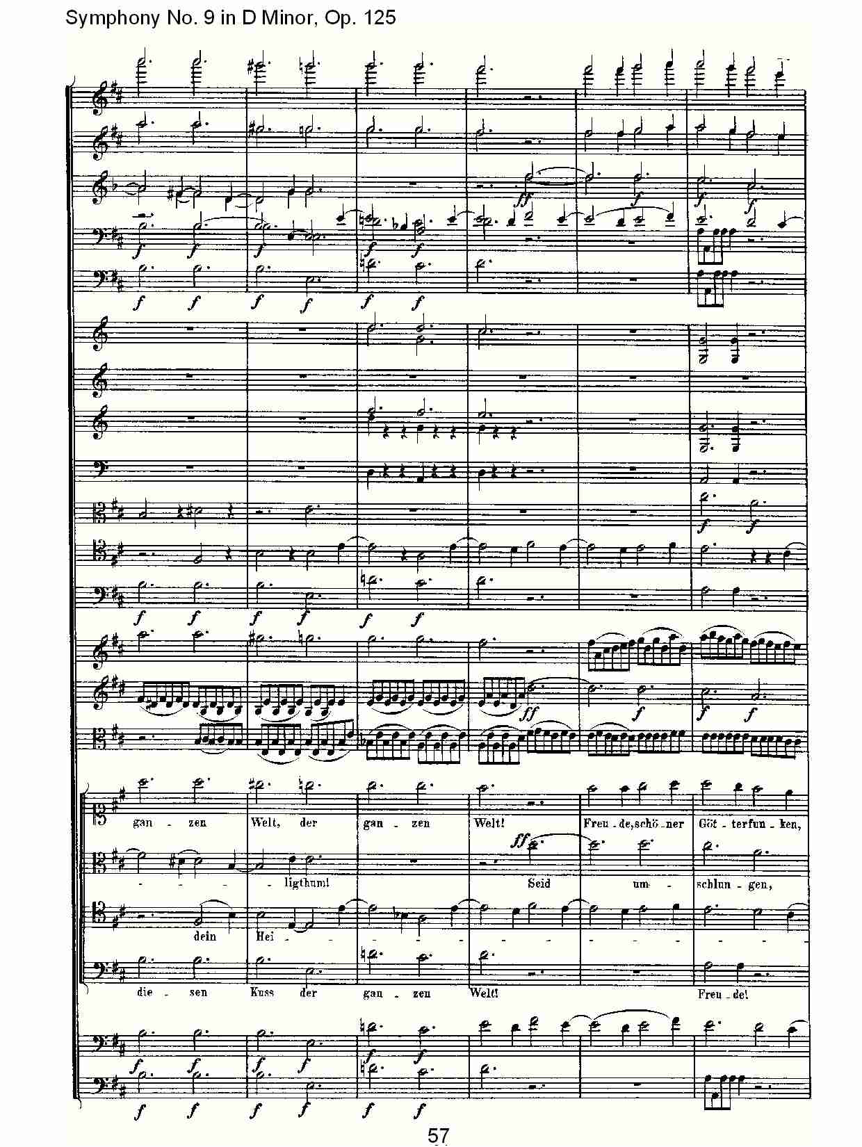 （D小调第九交响曲 Op.125）第四乐章（十二）总谱（图2）
