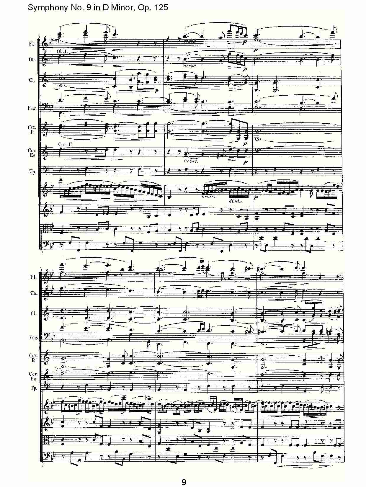 （D小调第九交响曲 Op.125）第三乐章（二）总谱（图4）