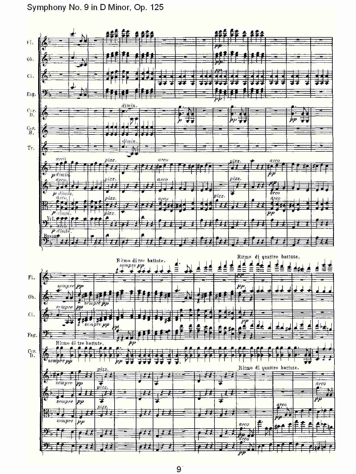 （D小调第九交响曲 Op.125）第二乐章（二）总谱（图3）