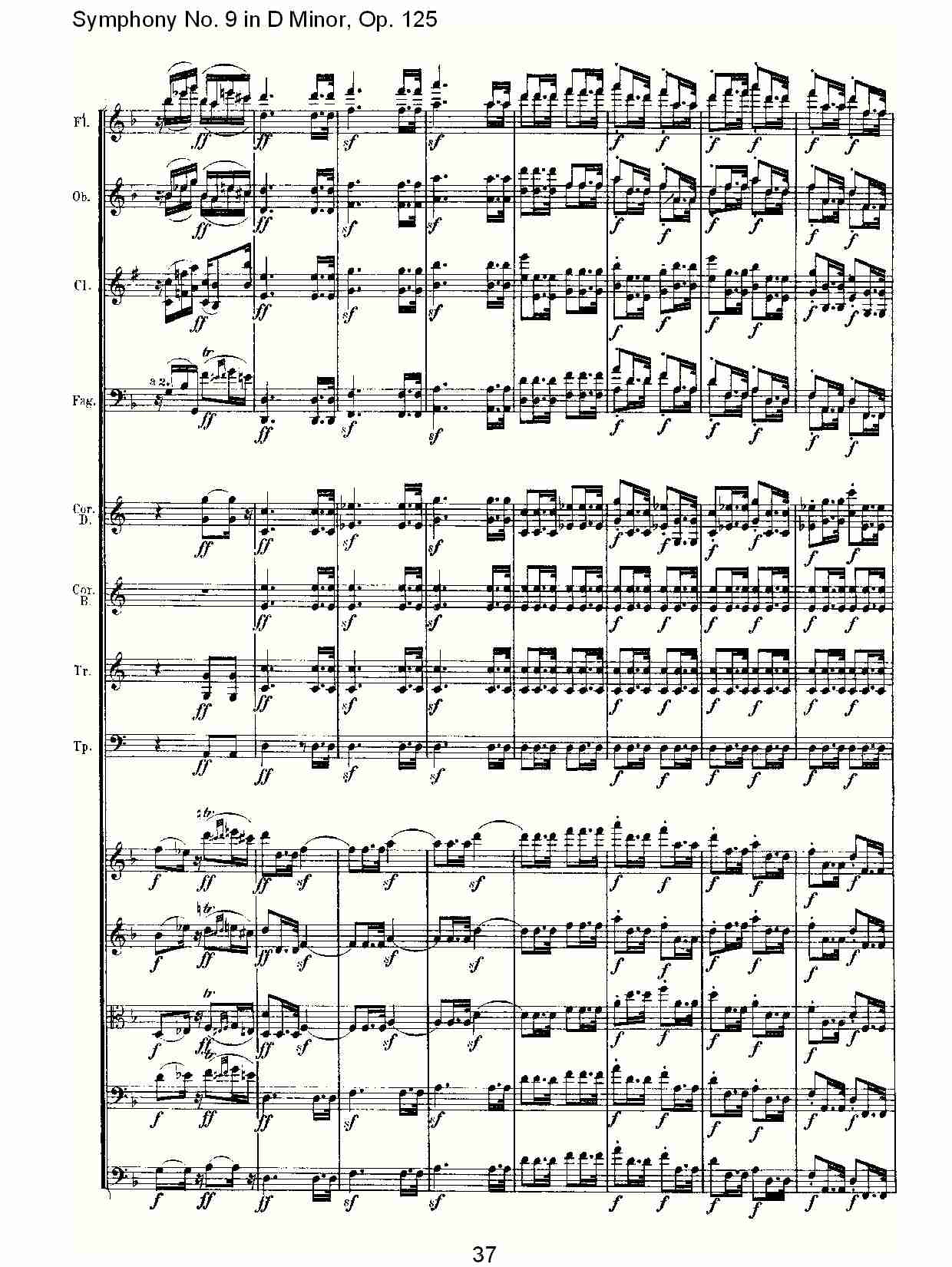 （D小调第九交响曲 Op.125）第一乐章（八）总谱（图2）