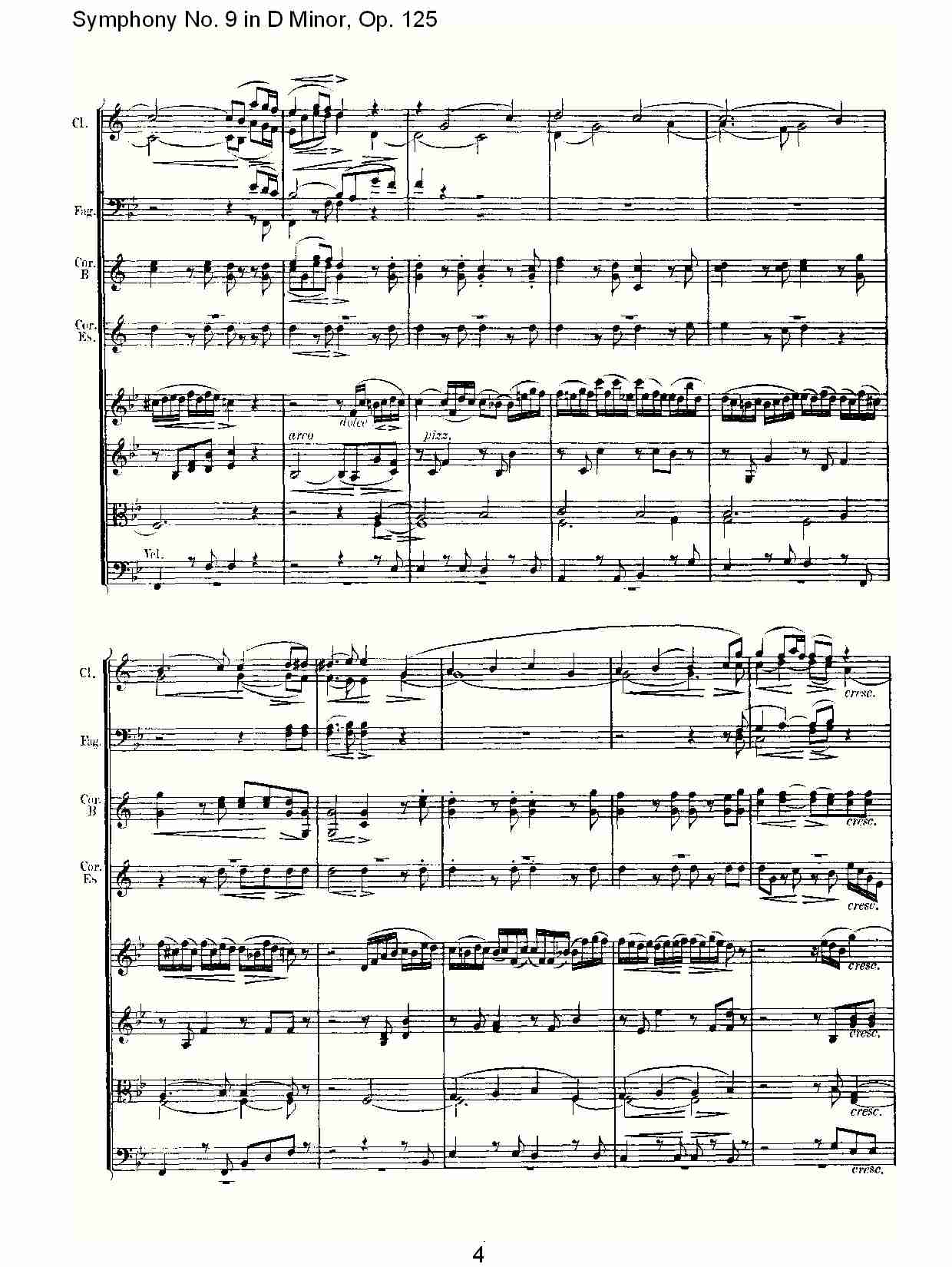 （D小调第九交响曲 Op.125）第三乐章（一）总谱（图4）
