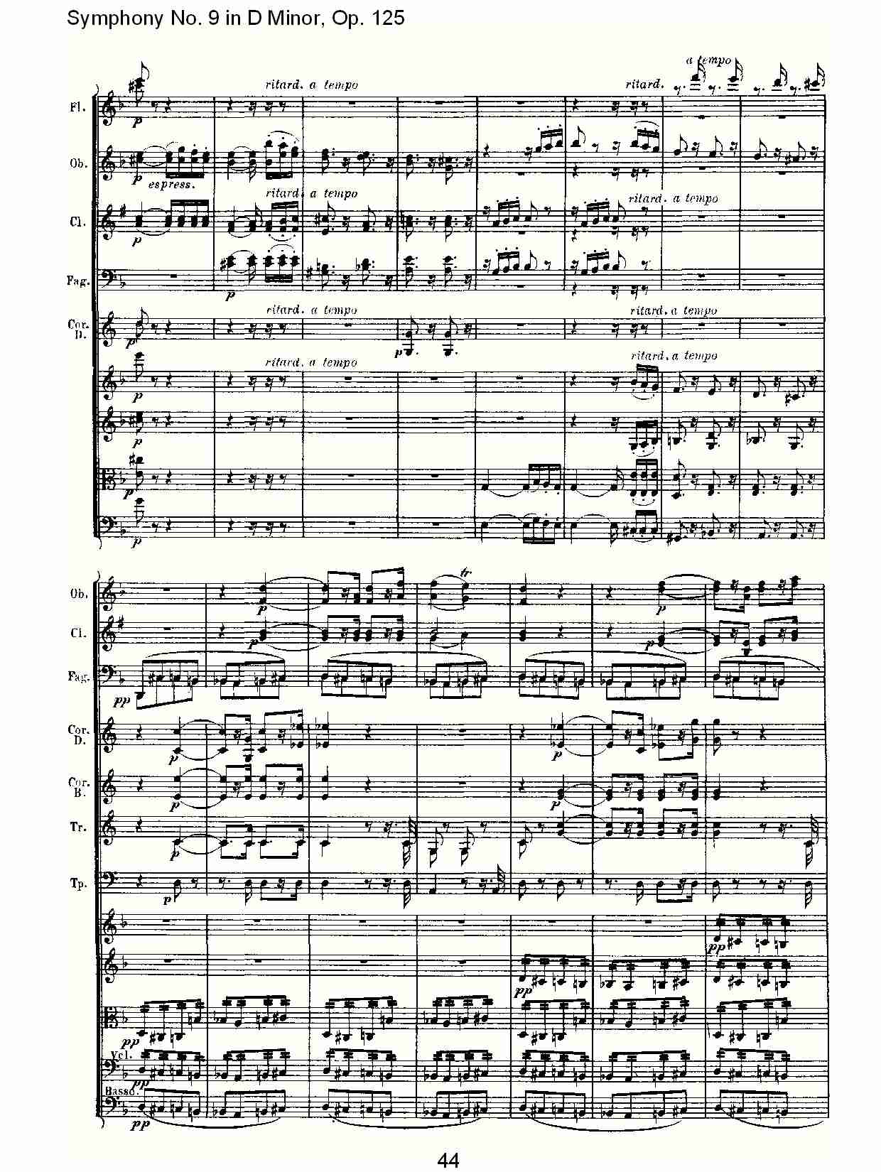 （D小调第九交响曲 Op.125）第一乐章（九）总谱（图4）