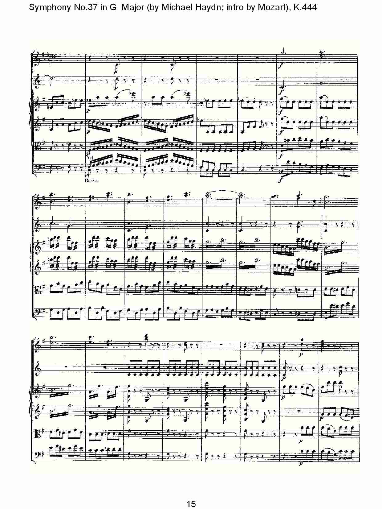 G大调第三十七交响曲K.444 （三）总谱（图6）