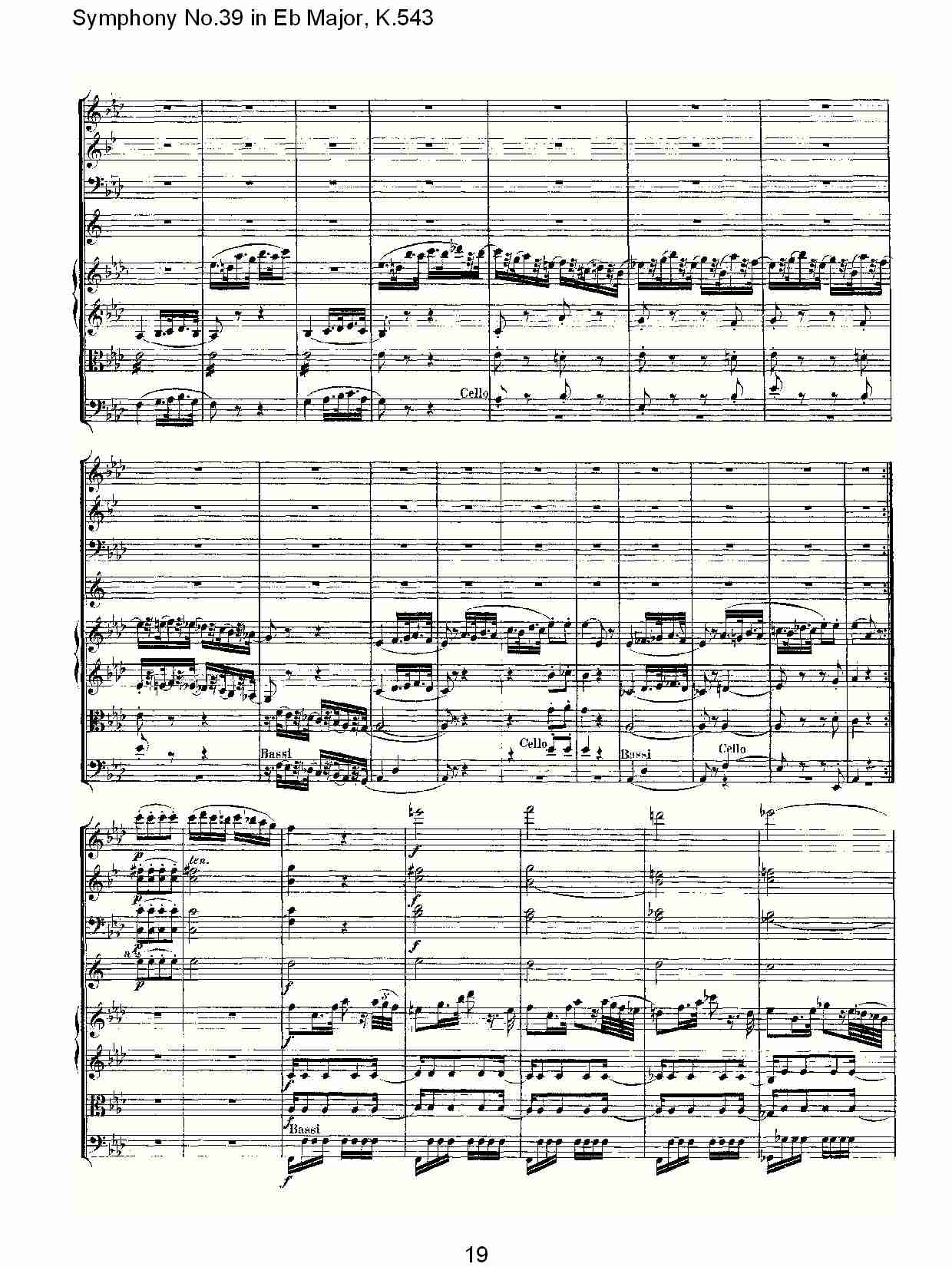 Eb大调第三十九交响曲K.543 （四）总谱（图4）