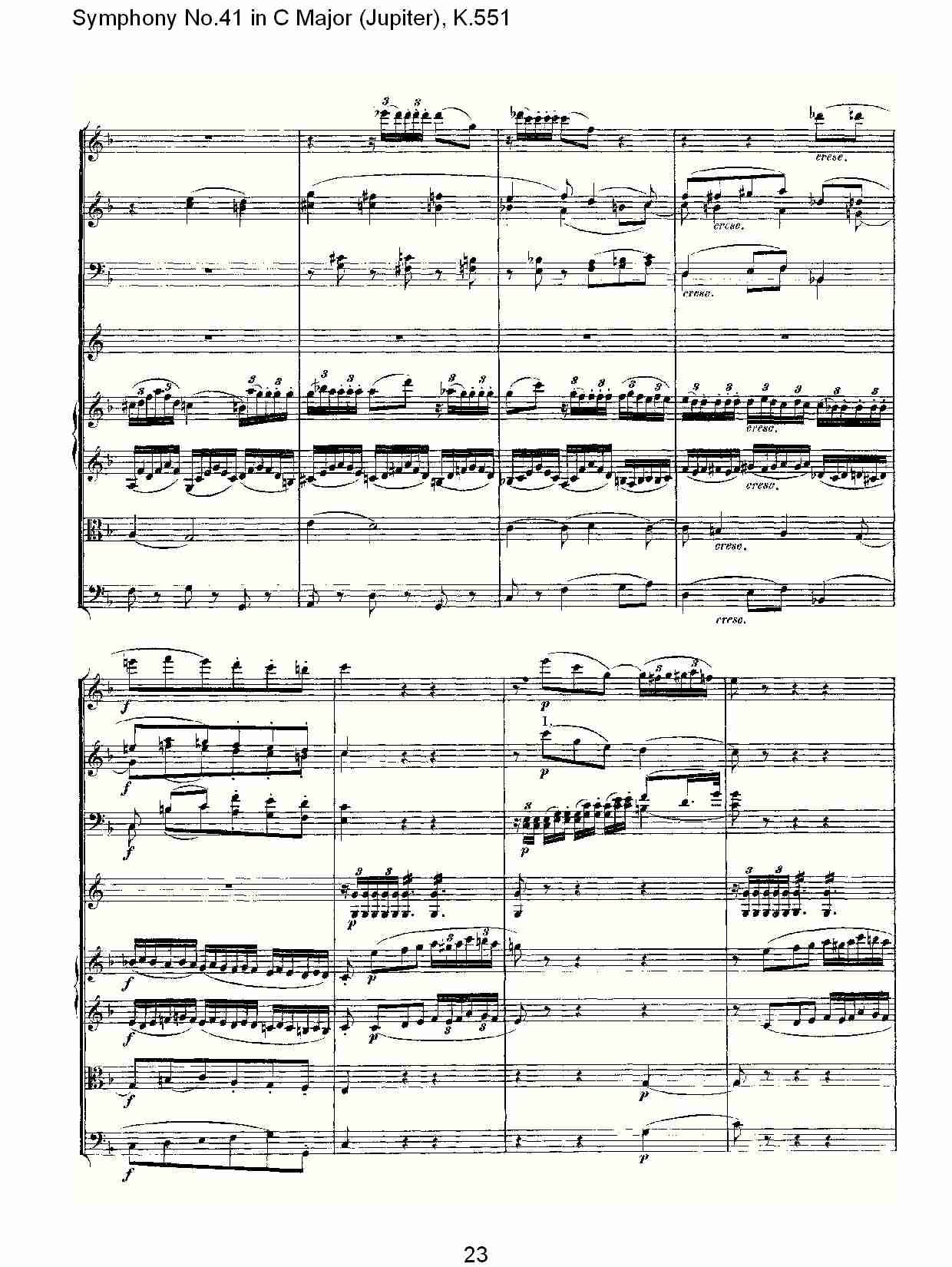 C大调第四十一交响曲K.551 （五）总谱（图3）