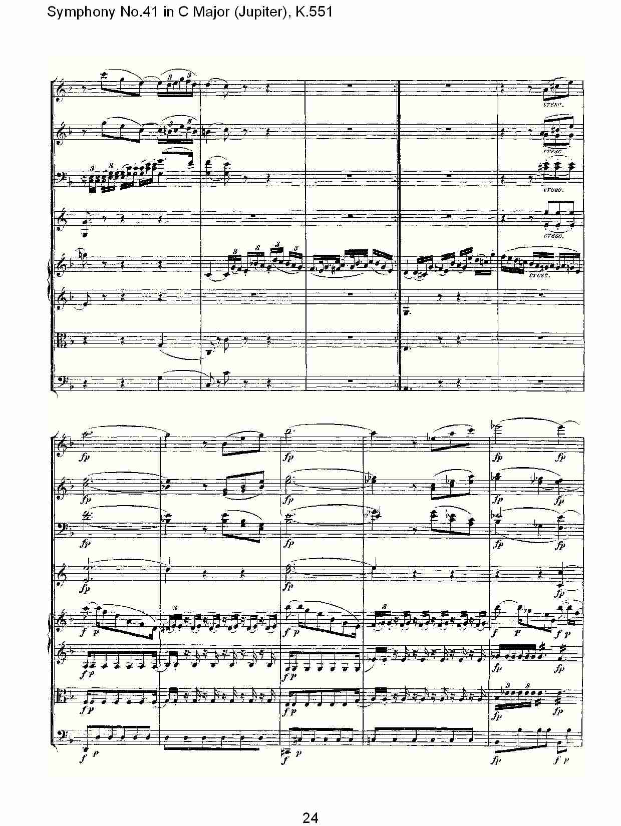 C大调第四十一交响曲K.551 （五）总谱（图4）