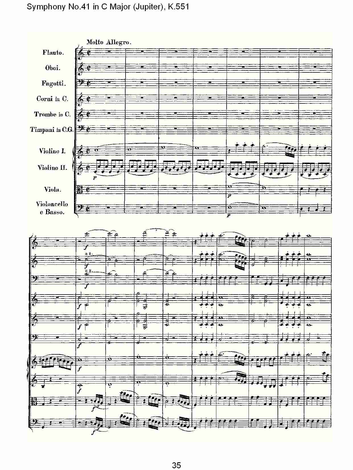 C大调第四十一交响曲K.551 （七）总谱（图5）