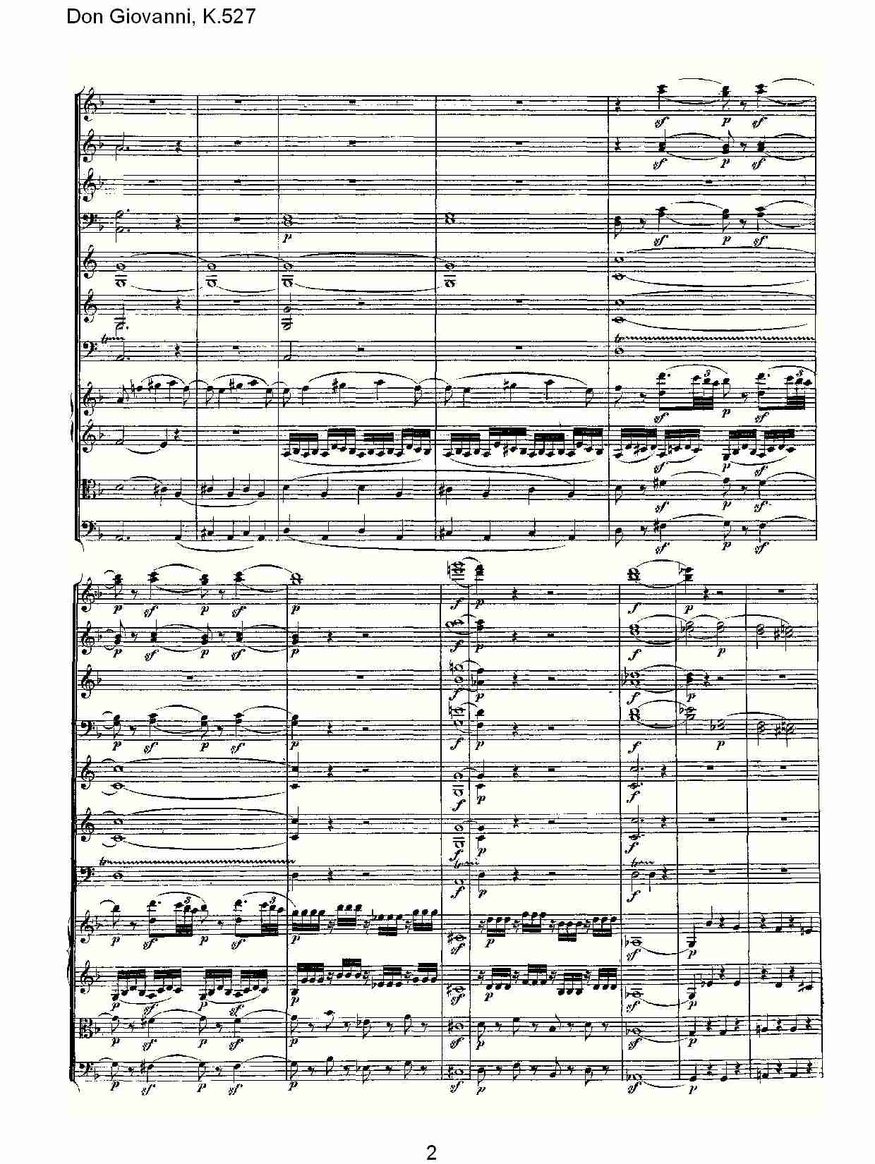 Don Giovanni, K.527 （一）总谱（图2）