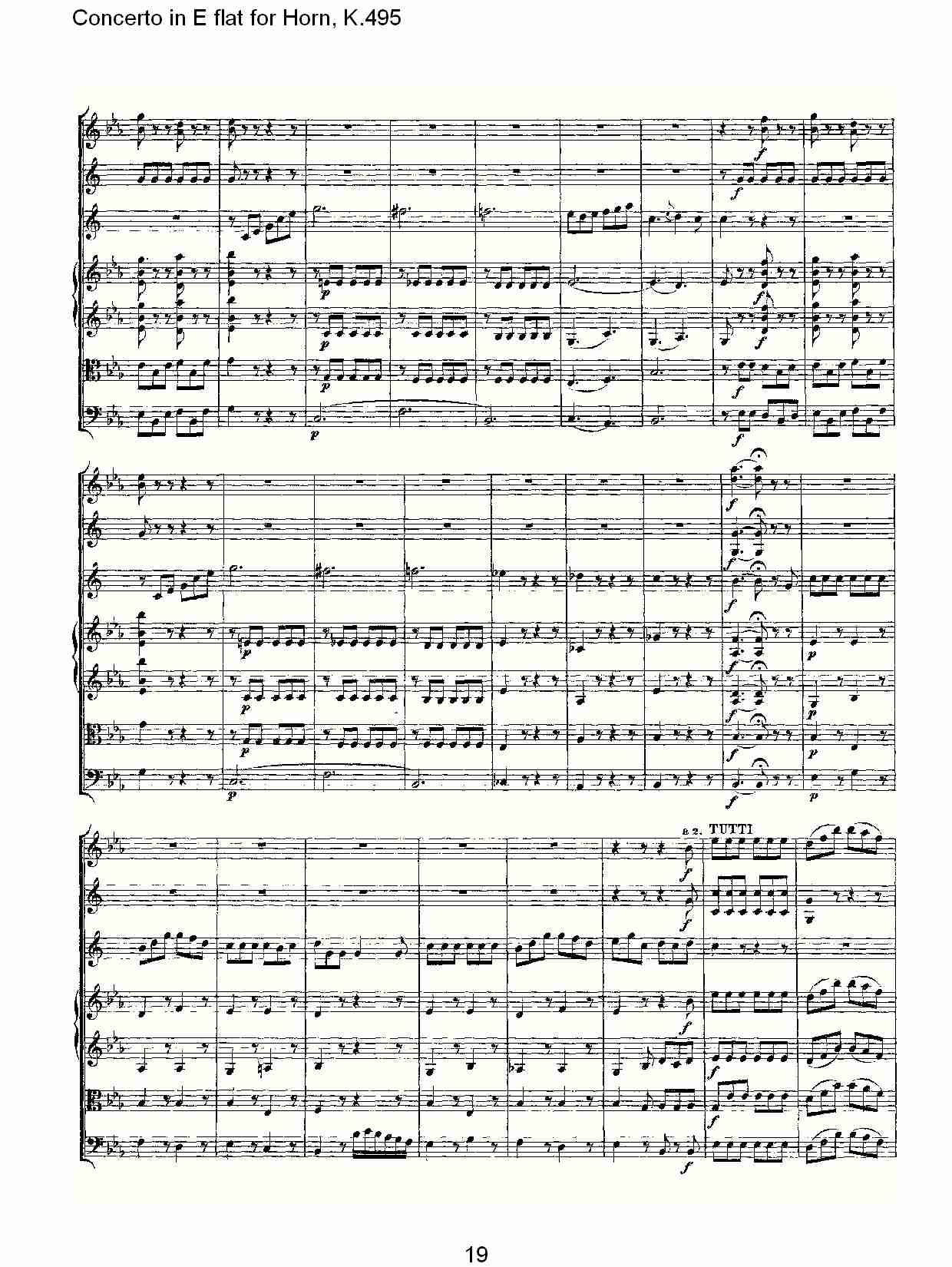 Eb调法国号协奏曲, K.495（四）总谱（图4）