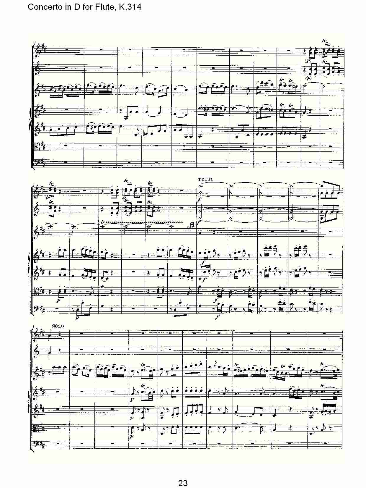 D调长笛协奏曲, K.314 （五）总谱（图3）