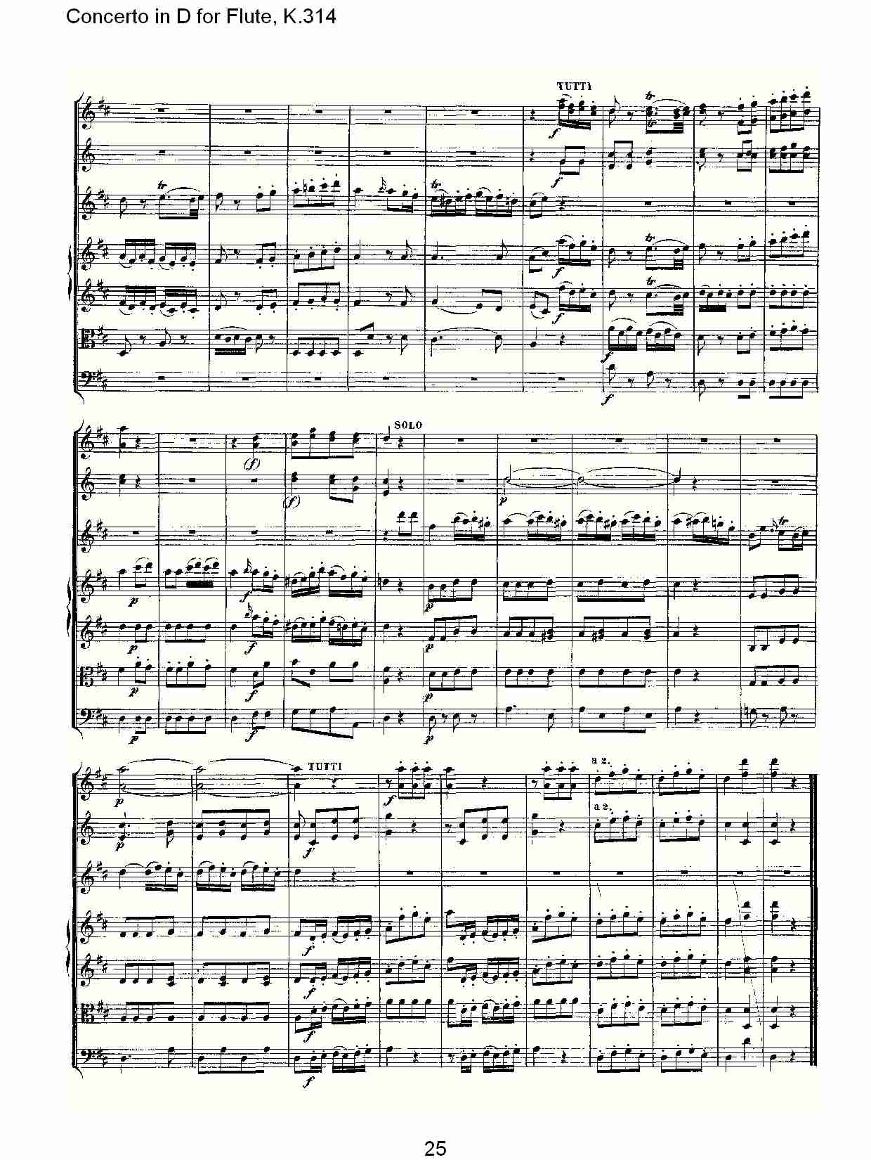 D调长笛协奏曲, K.314 （五）总谱（图5）