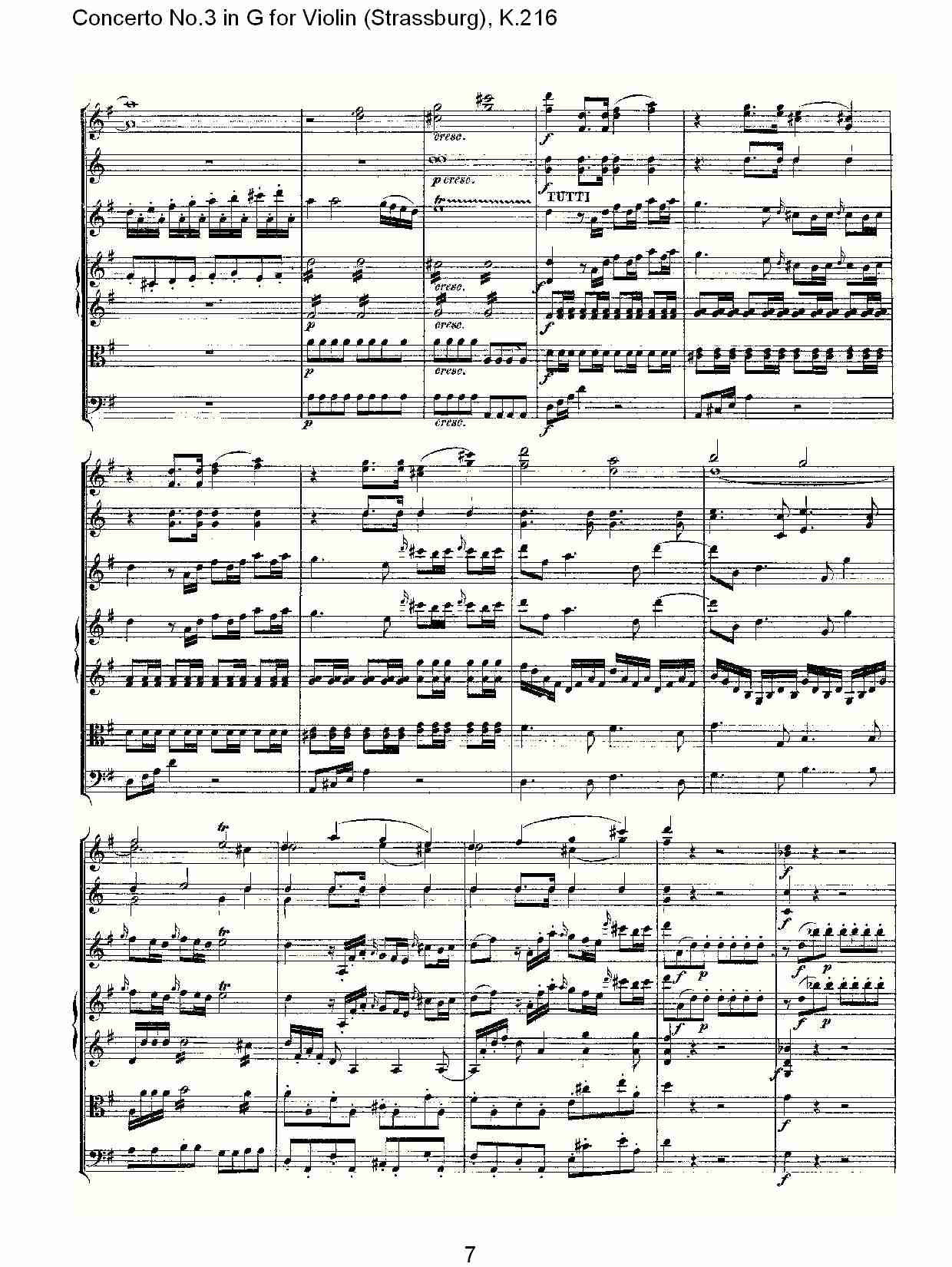 G调小提琴第三协奏曲, K.216（二）总谱（图2）