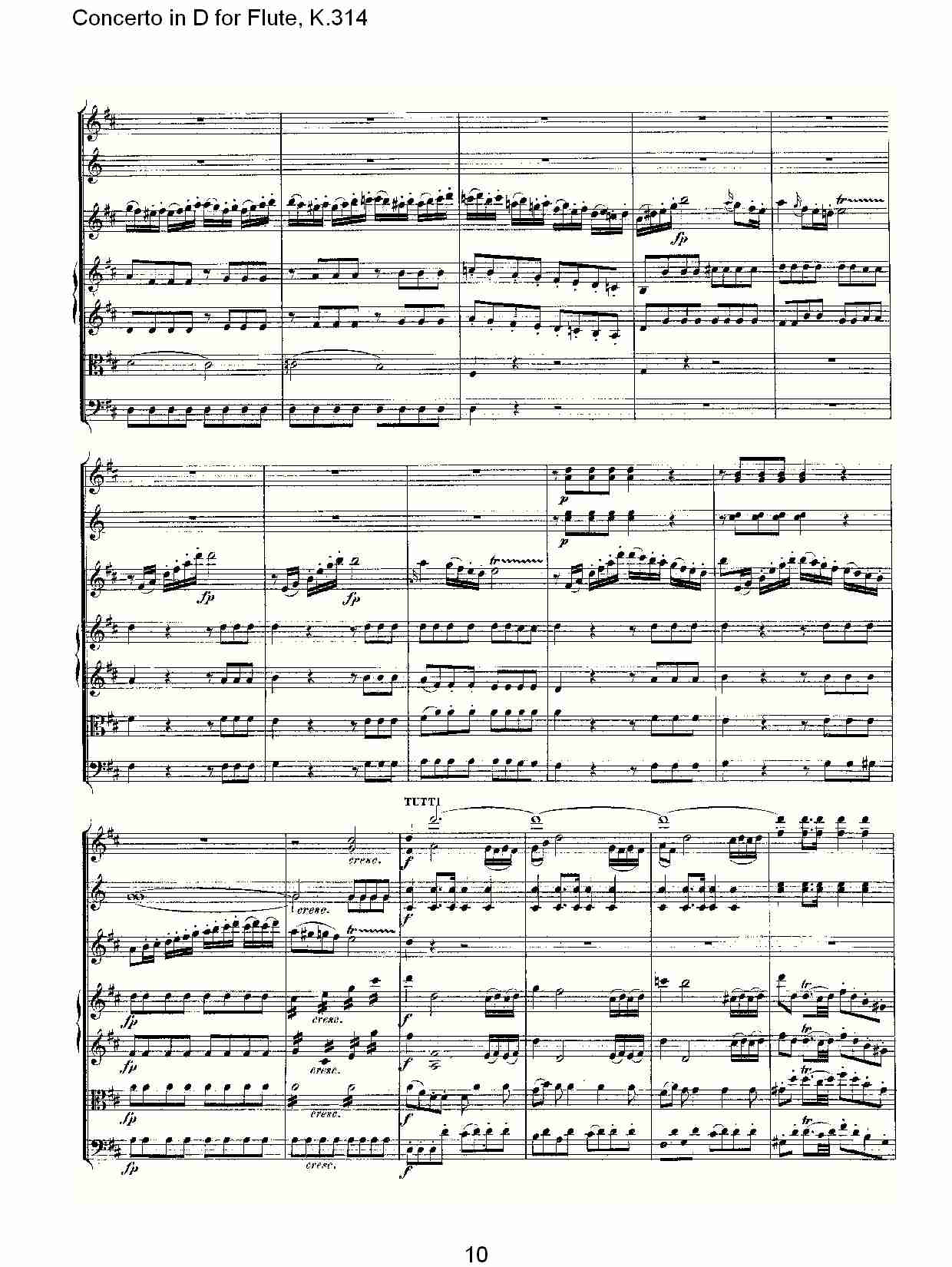 D调长笛协奏曲, K.314 （二）总谱（图5）