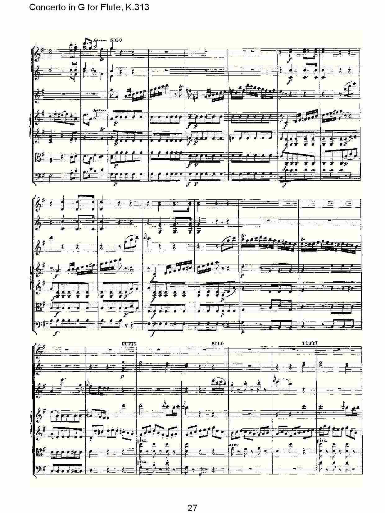 G调长笛协奏曲, K.313（六）总谱（图2）