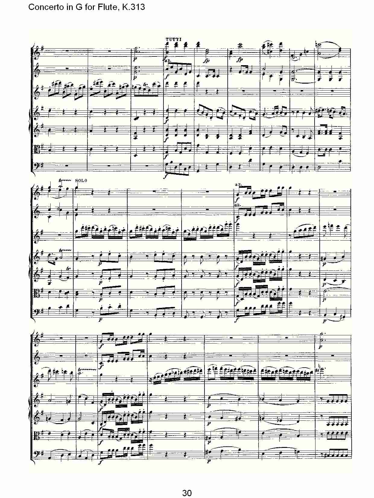 G调长笛协奏曲, K.313（六）总谱（图5）