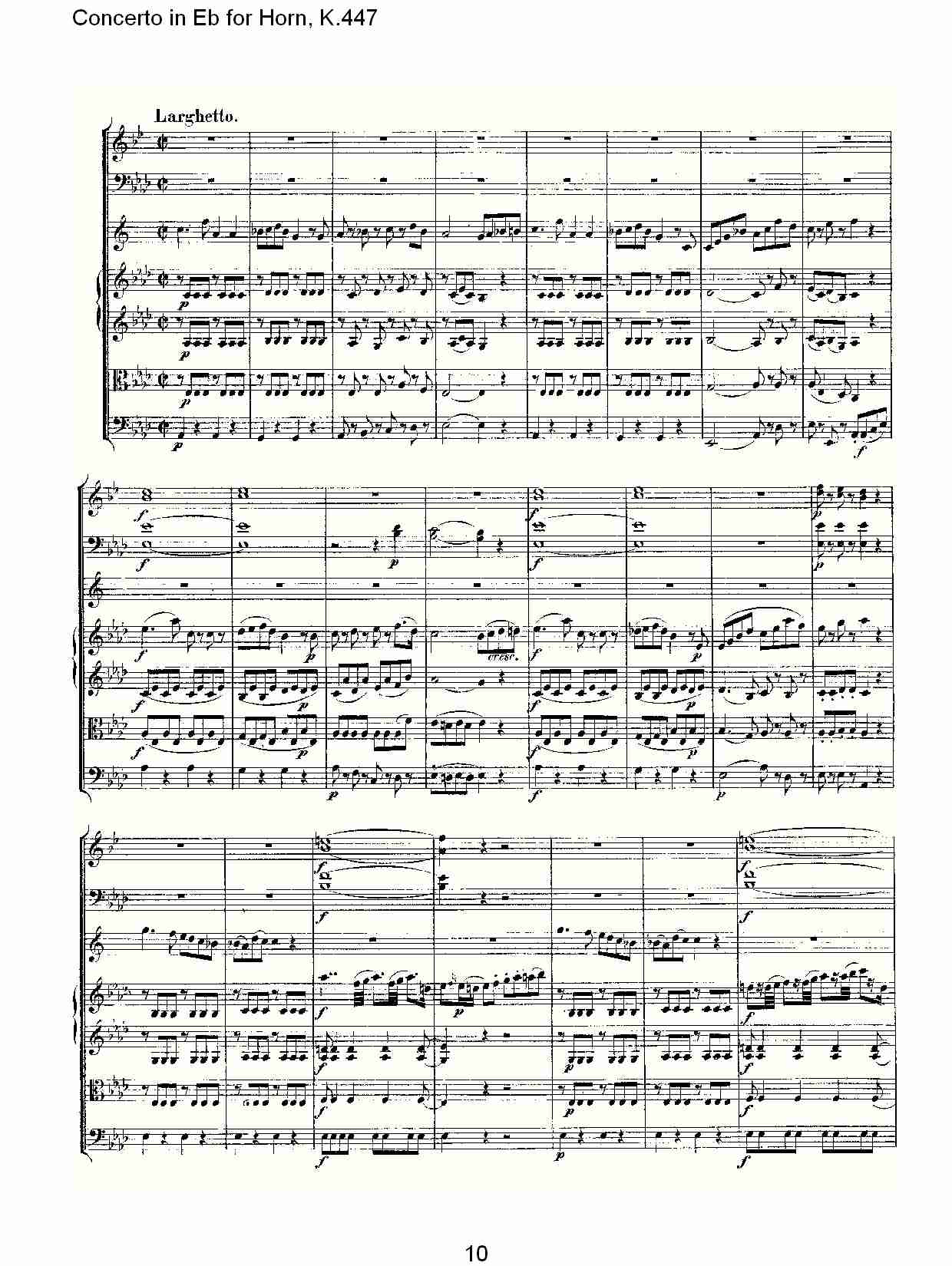 Eb调法国号协奏曲, K.447（二）总谱（图5）