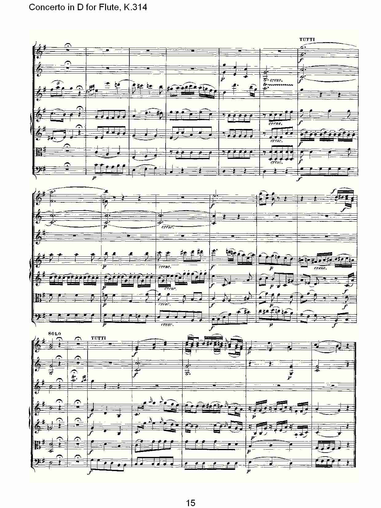 D调长笛协奏曲, K.314 （三）总谱（图5）