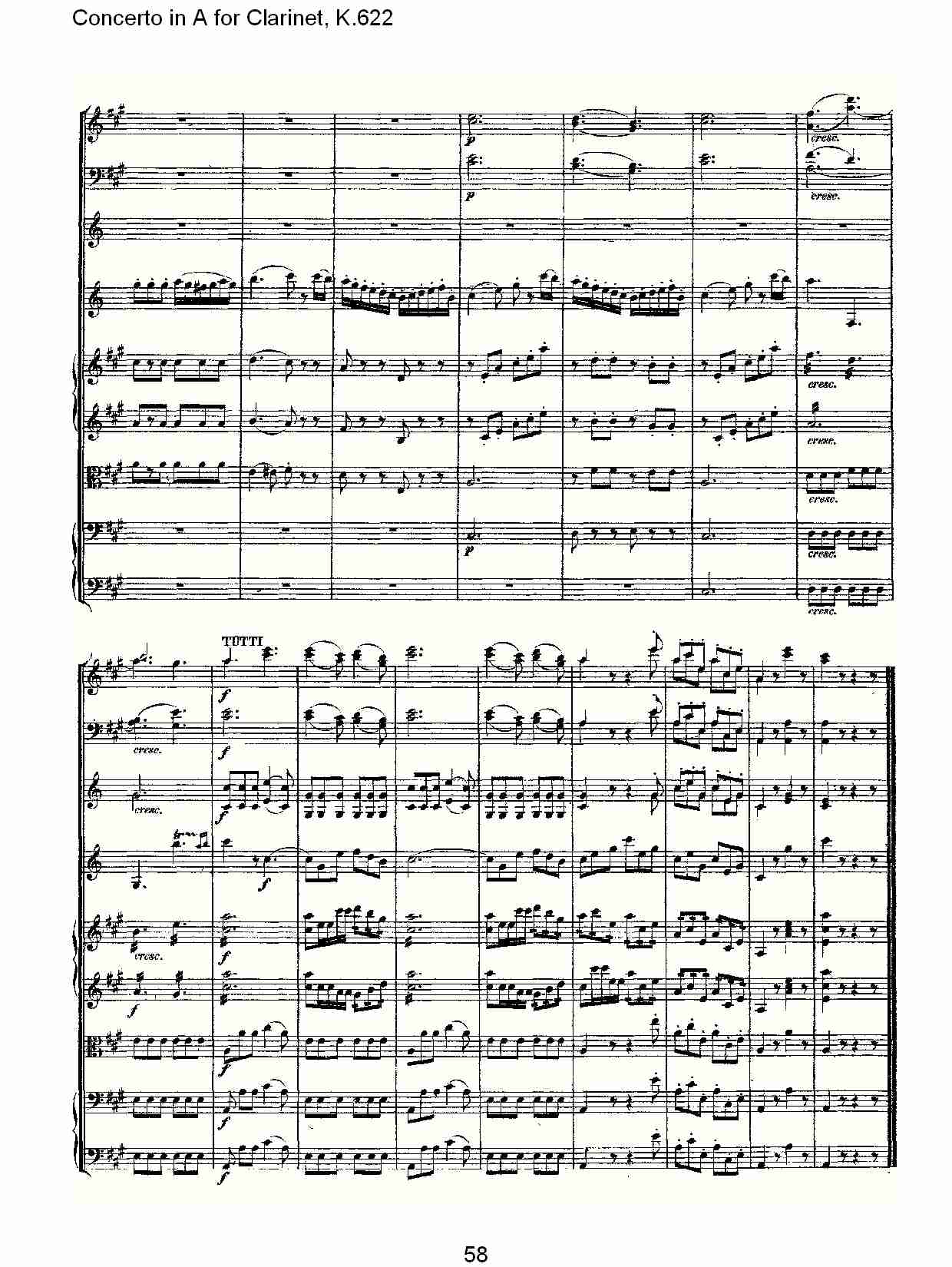 A调单簧管协奏曲, K.622（十二）总谱（图3）
