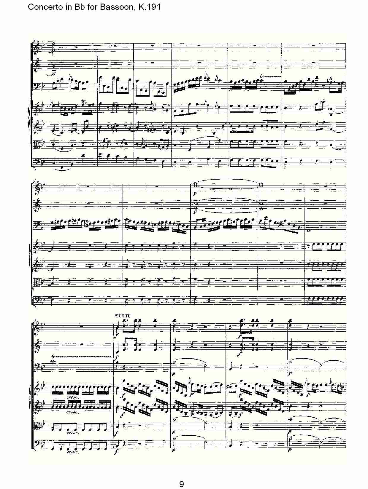 Bb调巴松管协奏曲, K.191（二）总谱（图4）