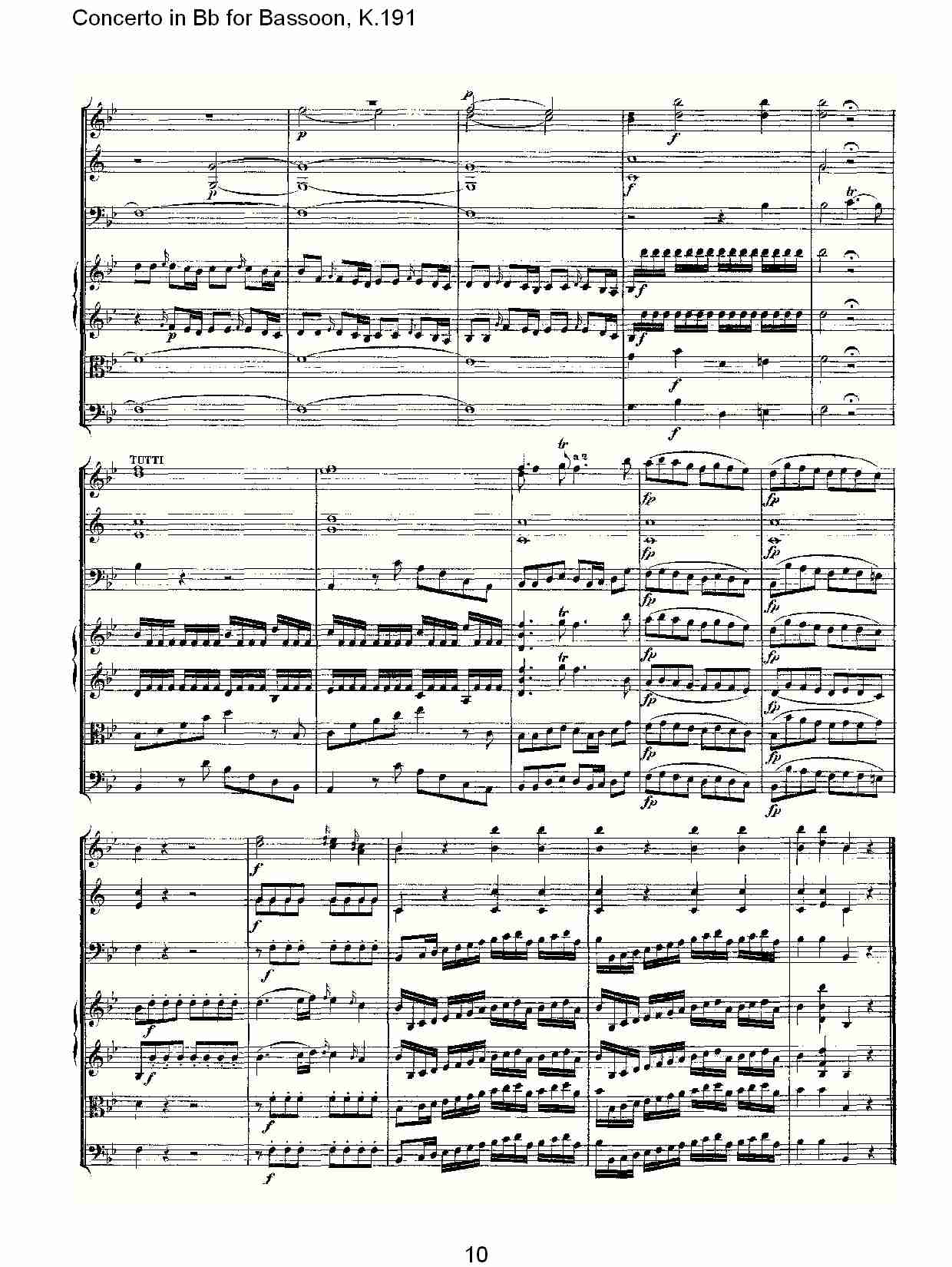 Bb调巴松管协奏曲, K.191（二）总谱（图5）