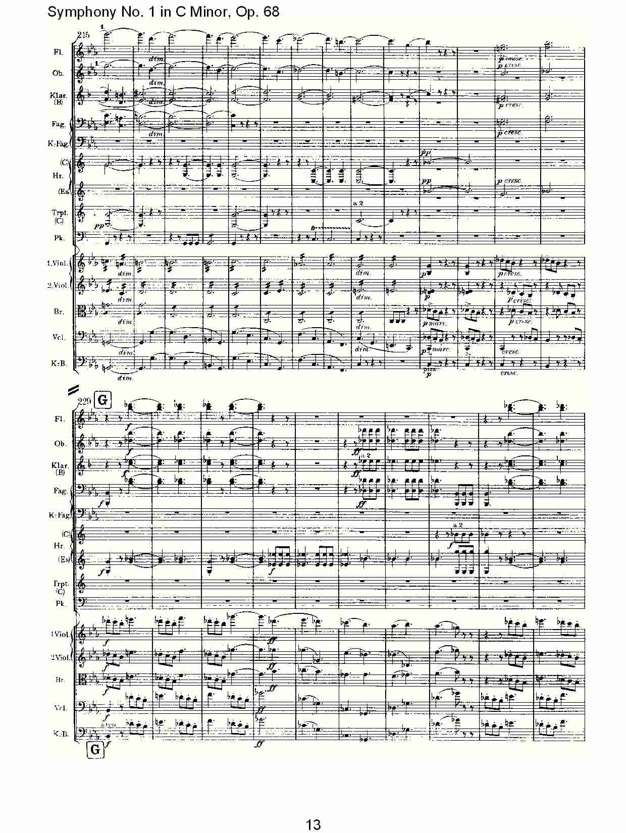 C小调第一交响曲, Op.68 第一乐章（三）.总谱（图3）