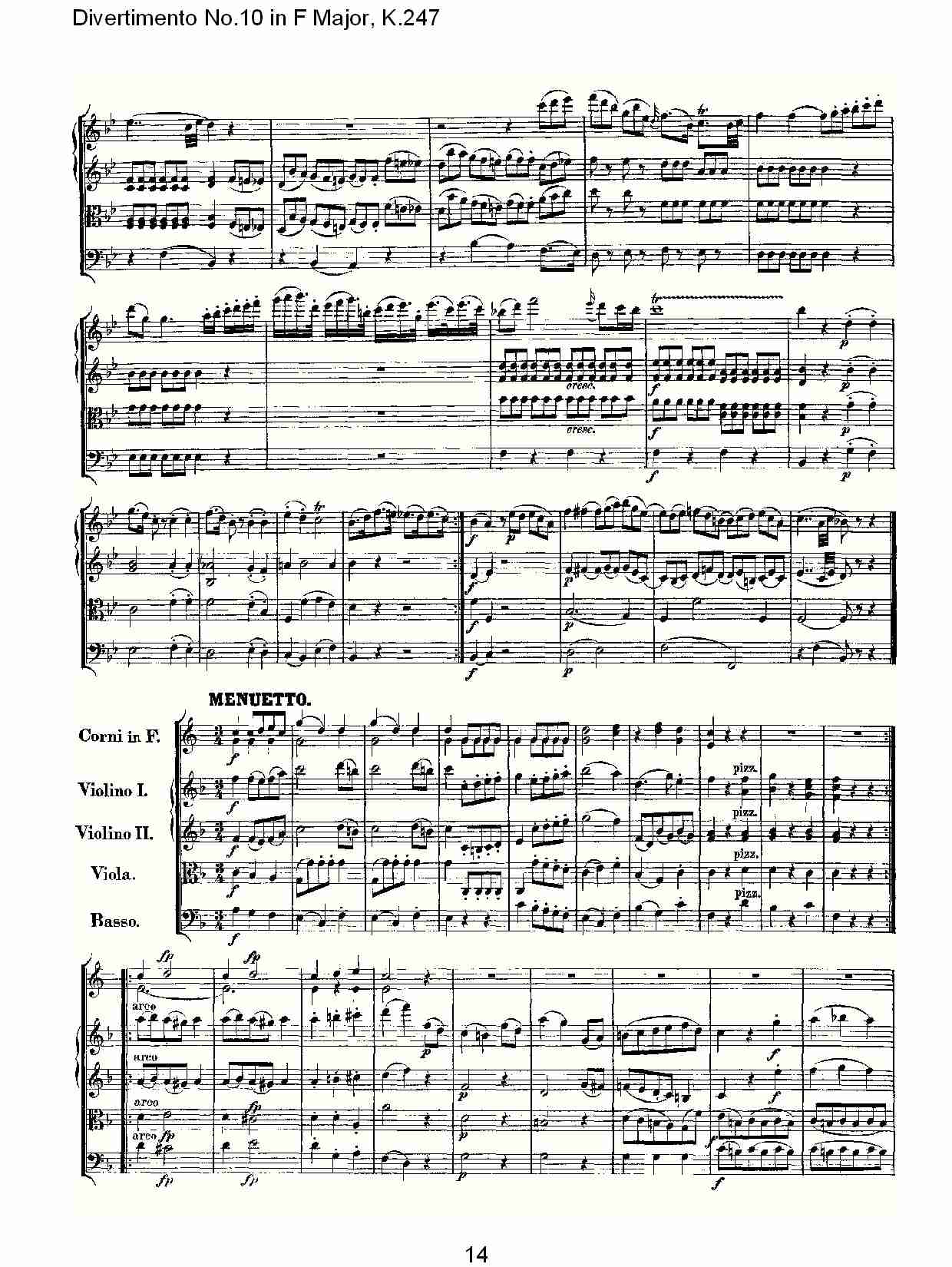 F大调第十嬉游曲,K.247（三）总谱（图4）