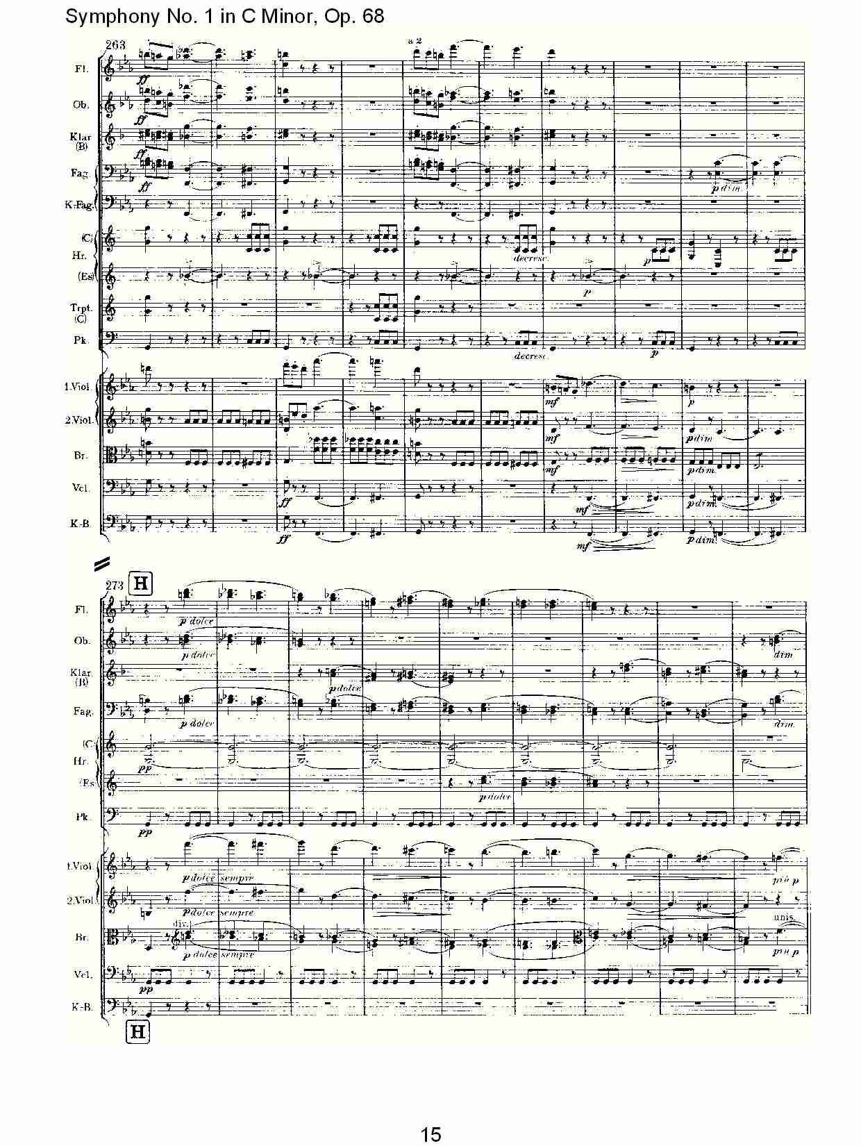 C小调第一交响曲, Op.68 第一乐章（三）.总谱（图5）