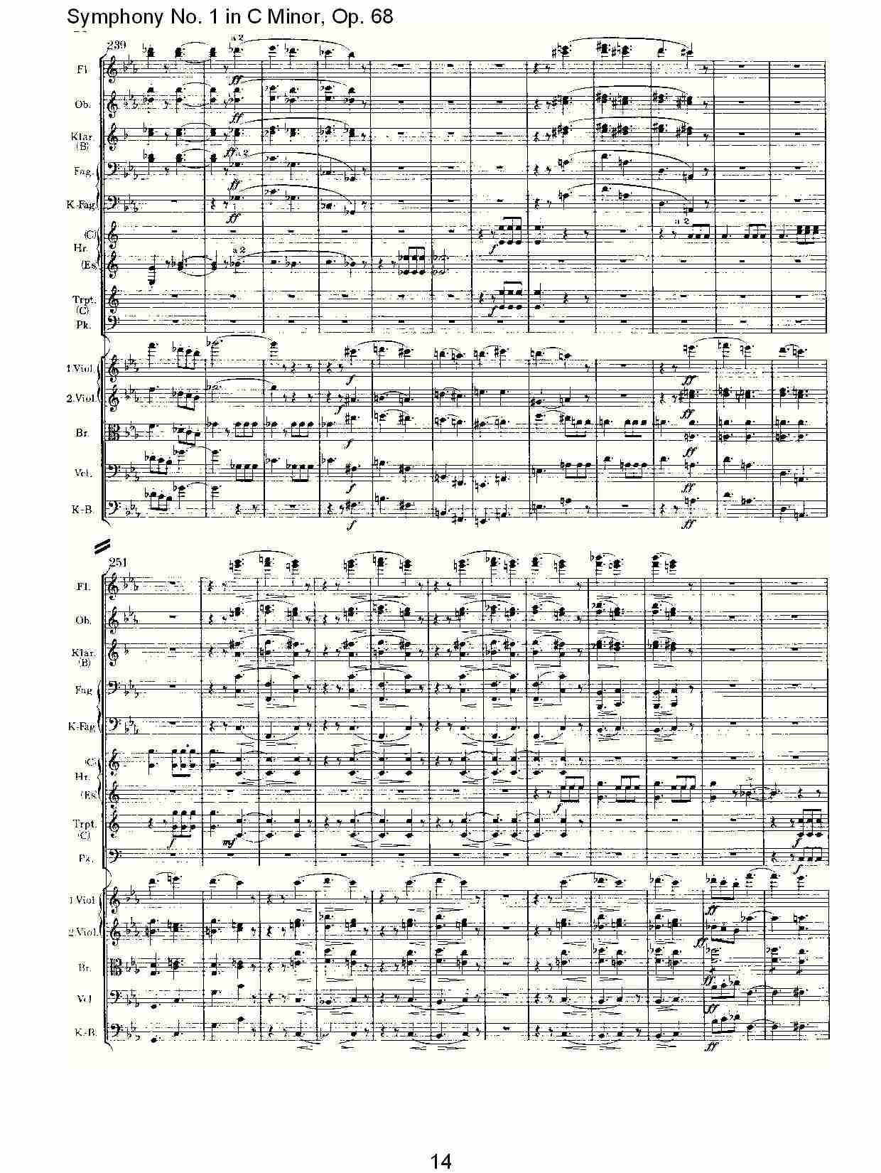 C小调第一交响曲, Op.68 第一乐章（三）.总谱（图4）