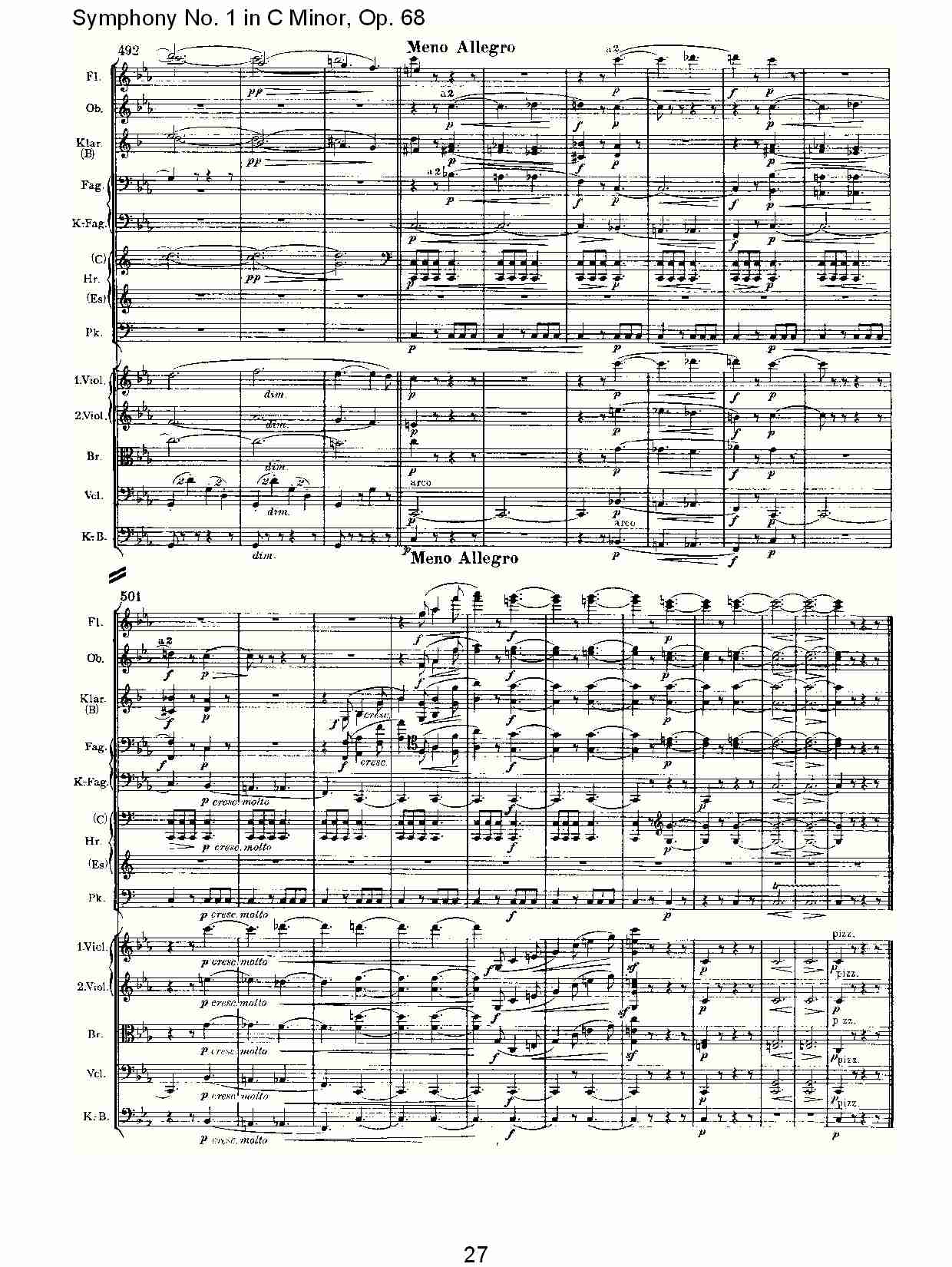 C小调第一交响曲, Op.68 第一乐章（六）.总谱（图2）