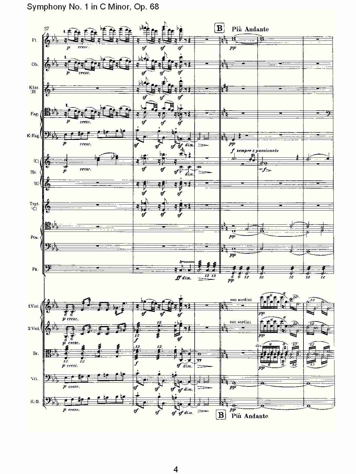 C小调第一交响曲, Op.68 第四乐章（一）.总谱（图4）