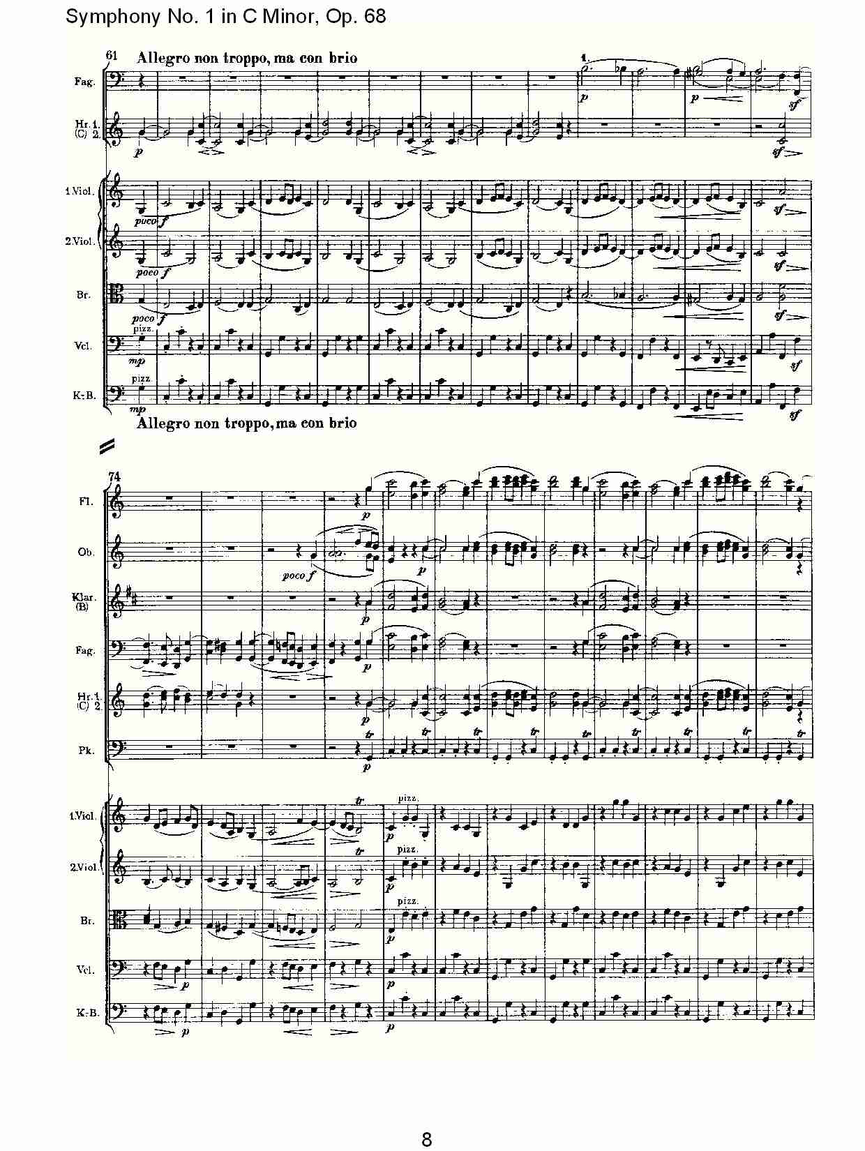 C小调第一交响曲, Op.68 第四乐章（二）.总谱（图3）