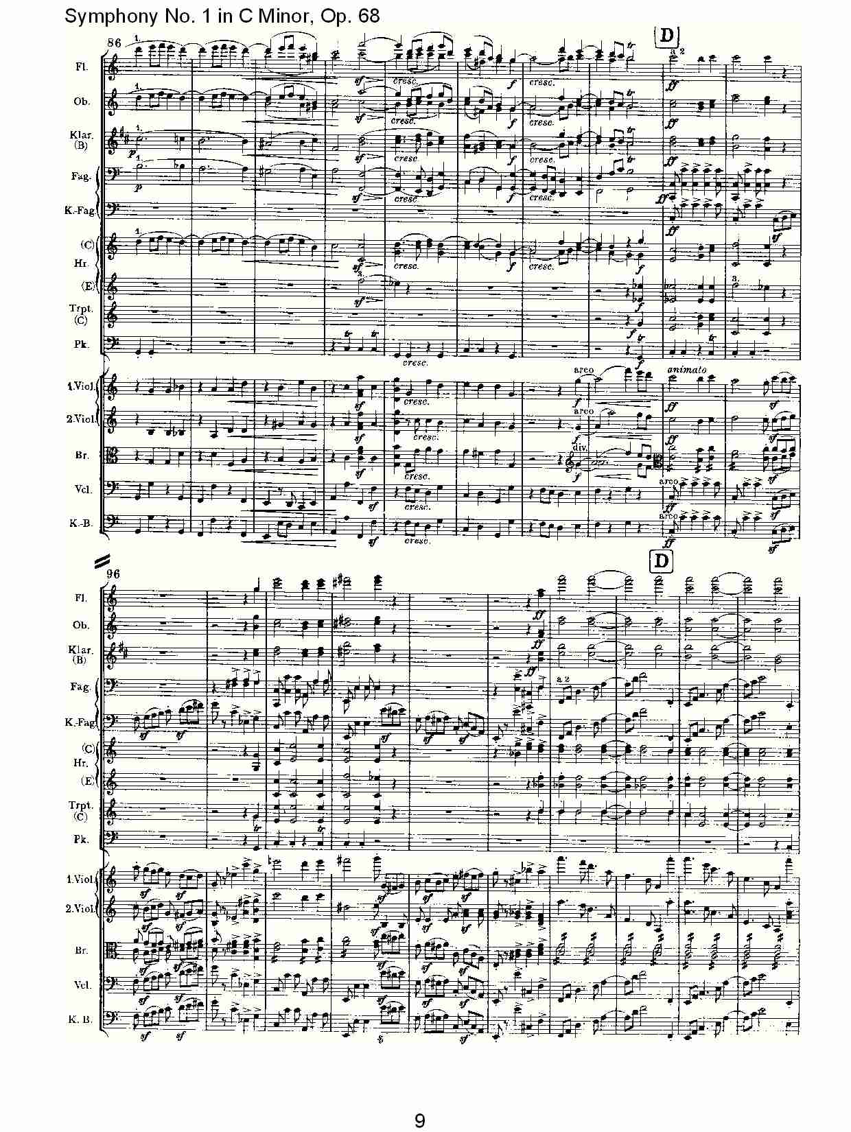 C小调第一交响曲, Op.68 第四乐章（二）.总谱（图4）