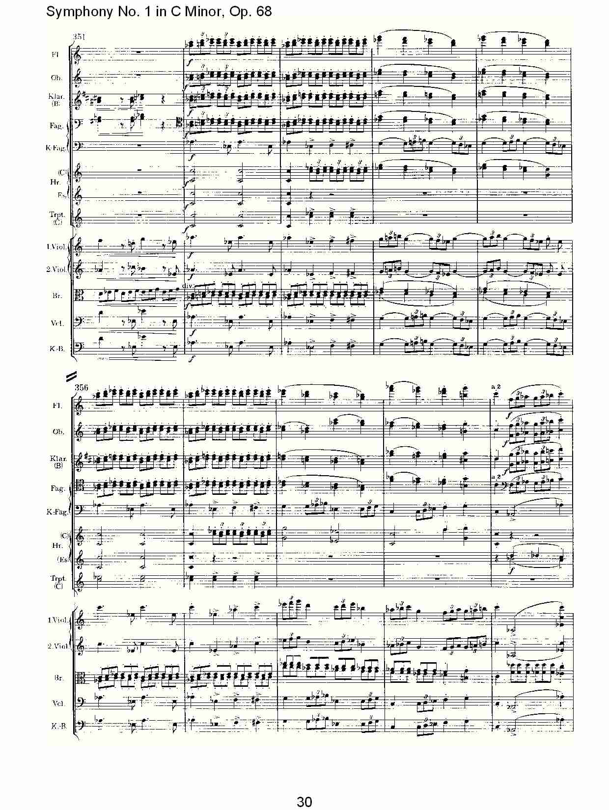 C小调第一交响曲, Op.68 第四乐章（六）总谱（图5）