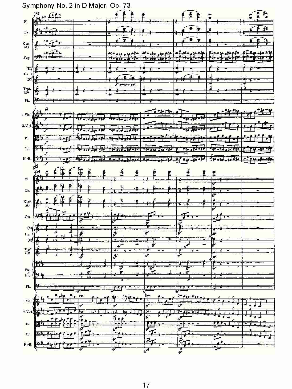 D大调第二交响曲, Op.73第四乐章（四）总谱（图2）