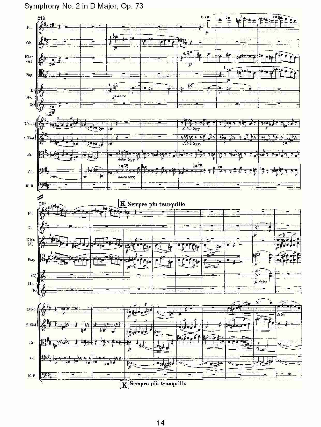 D大调第二交响曲, Op.73第四乐章（三）总谱（图4）