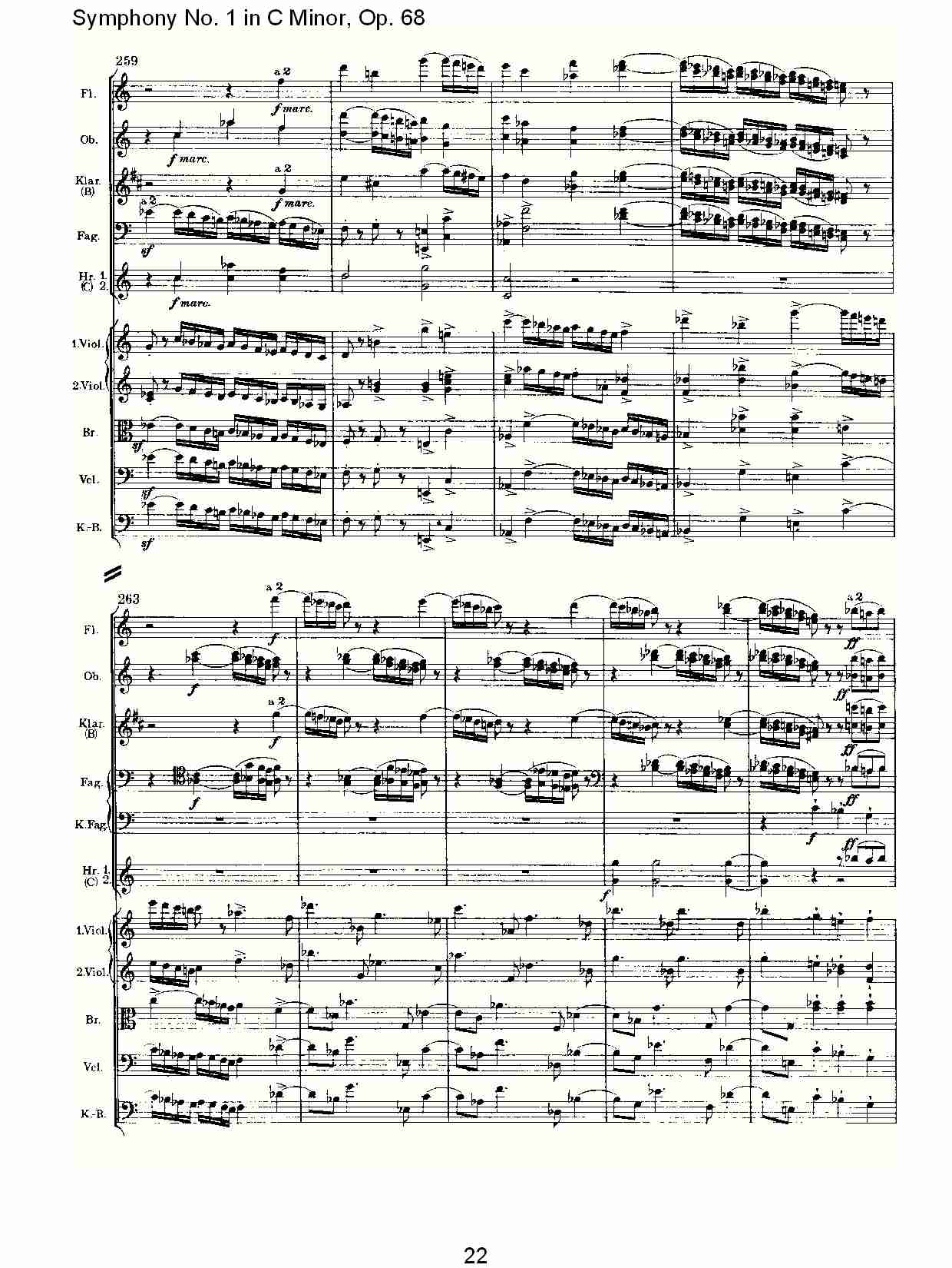 C小调第一交响曲, Op.68 第四乐章（五）总谱（图2）