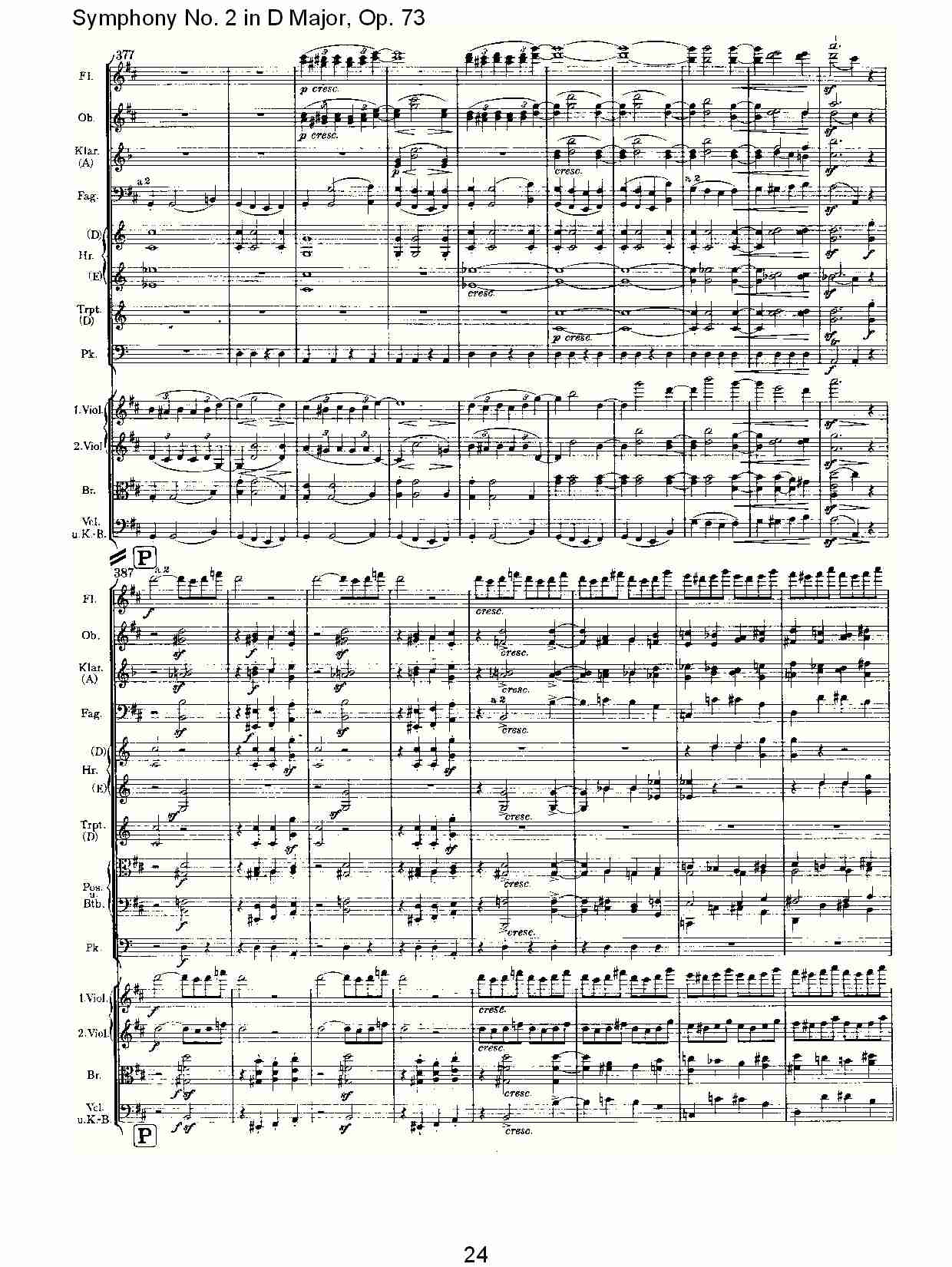 D大调第二交响曲, Op.73第四乐章（五）总谱（图4）