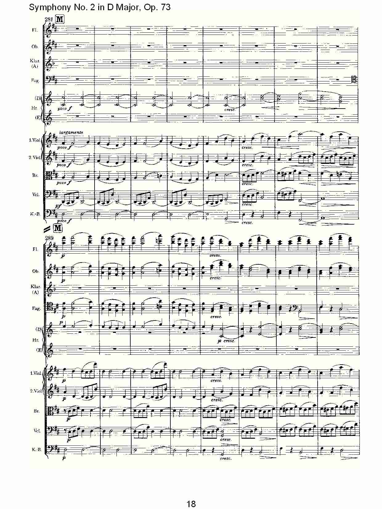 D大调第二交响曲, Op.73第四乐章（四）总谱（图3）