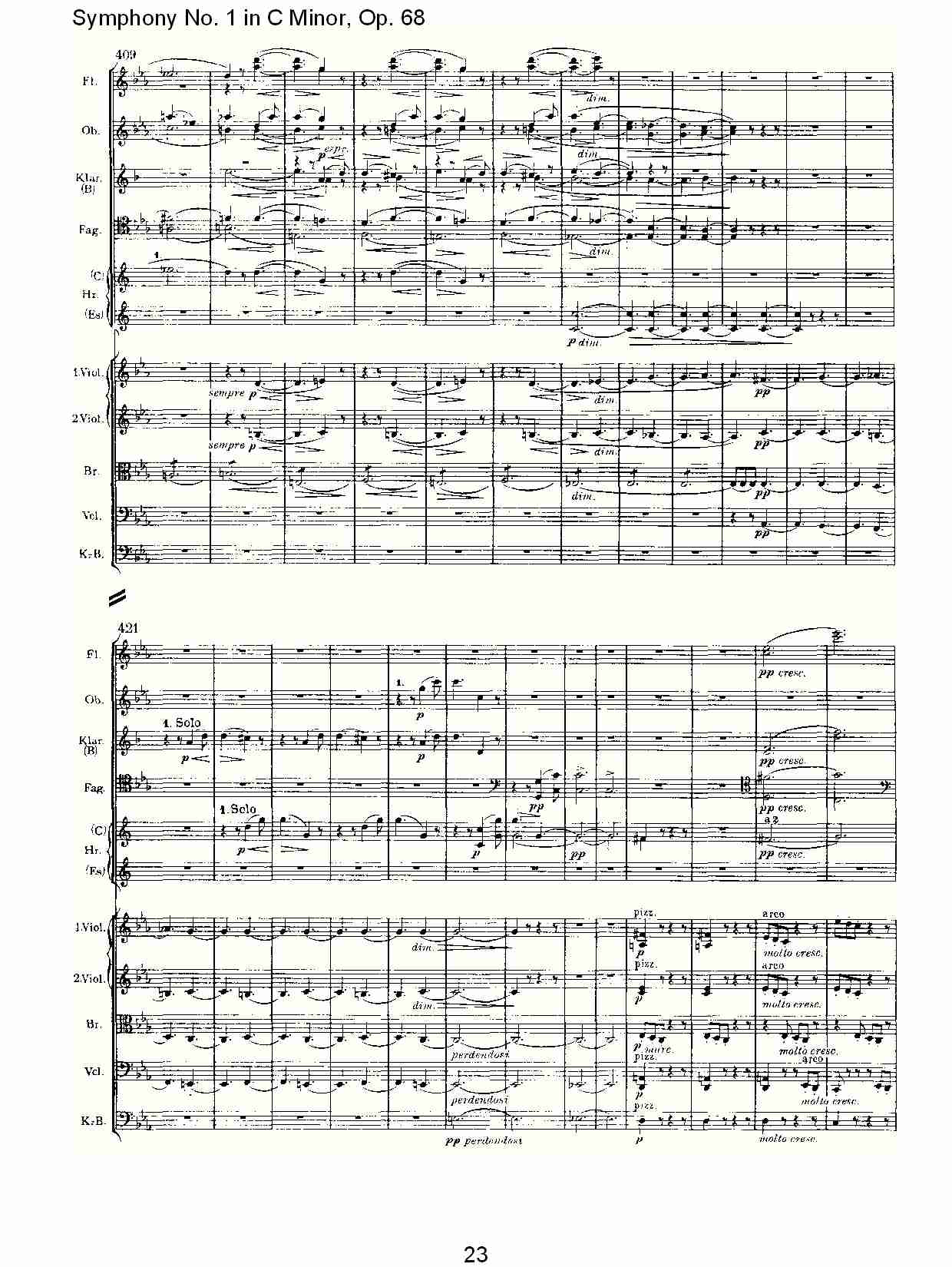 C小调第一交响曲, Op.68 第一乐章（五）.总谱（图3）